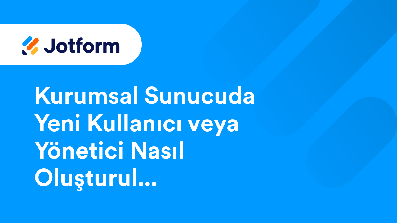 Jotform Kurumsal Plan