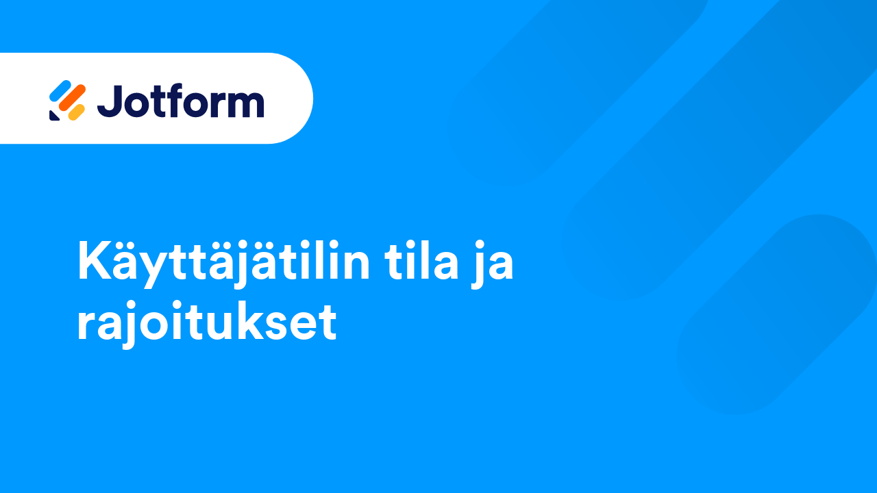 Jotformin käytön aloittaminen