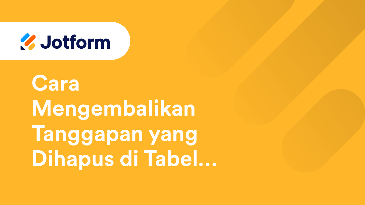 Tabel Jotform