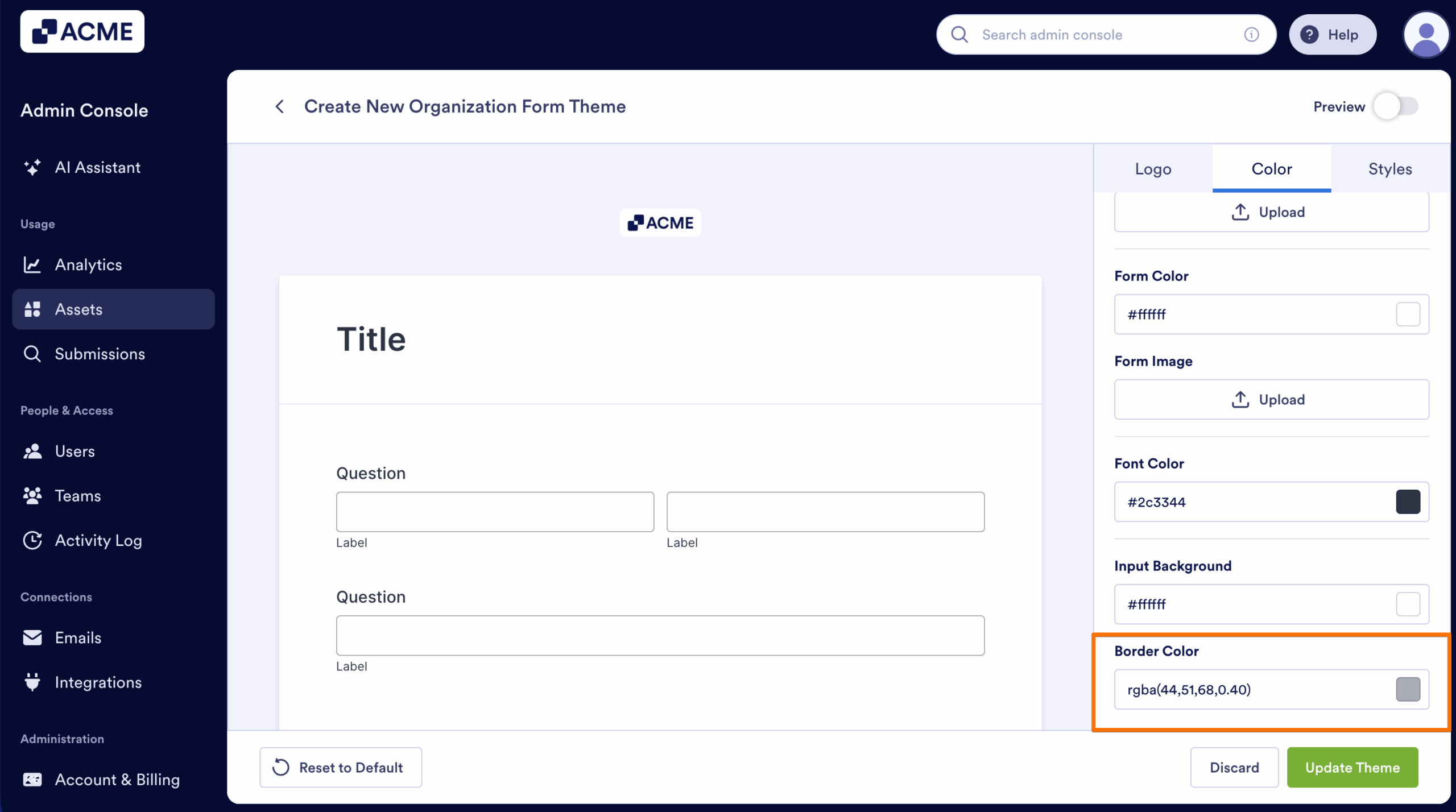 How to Create and Manage Form Theme Organization-Wide from the Admin Console Image-22