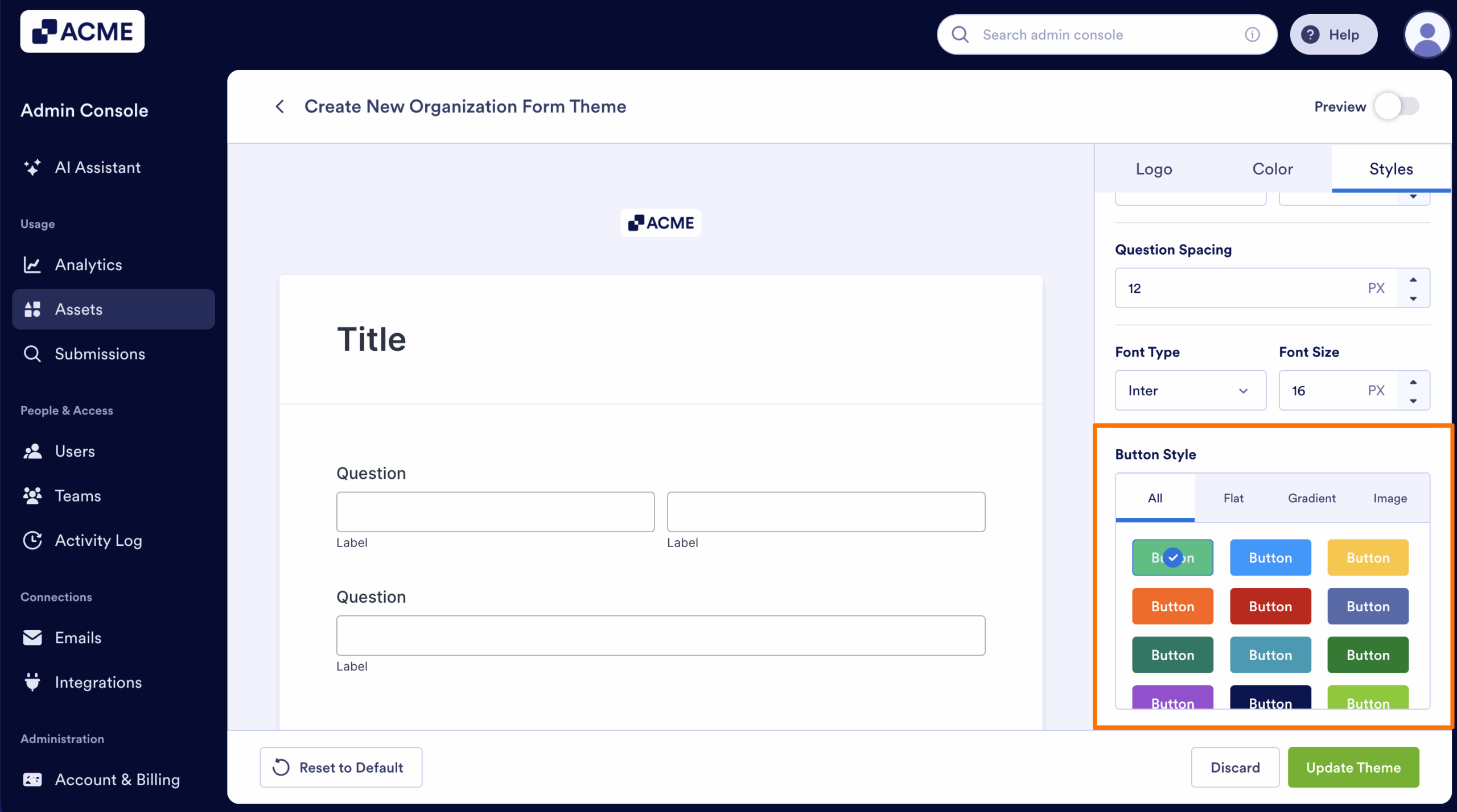 How to Create and Manage Form Theme Organization-Wide from the Admin Console Image-28