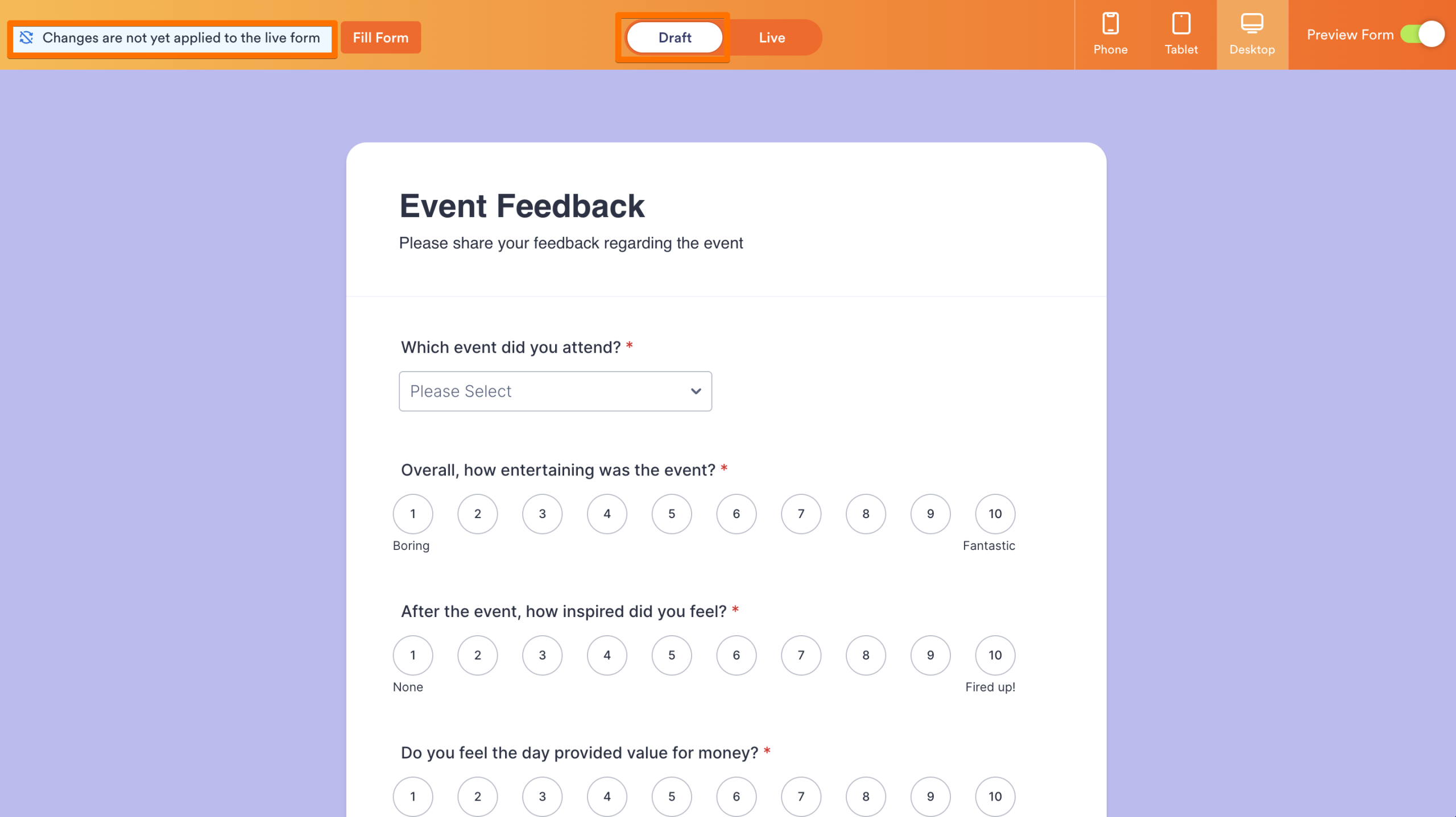 How to Preview and Compare Drafts with the Live Form Image-3