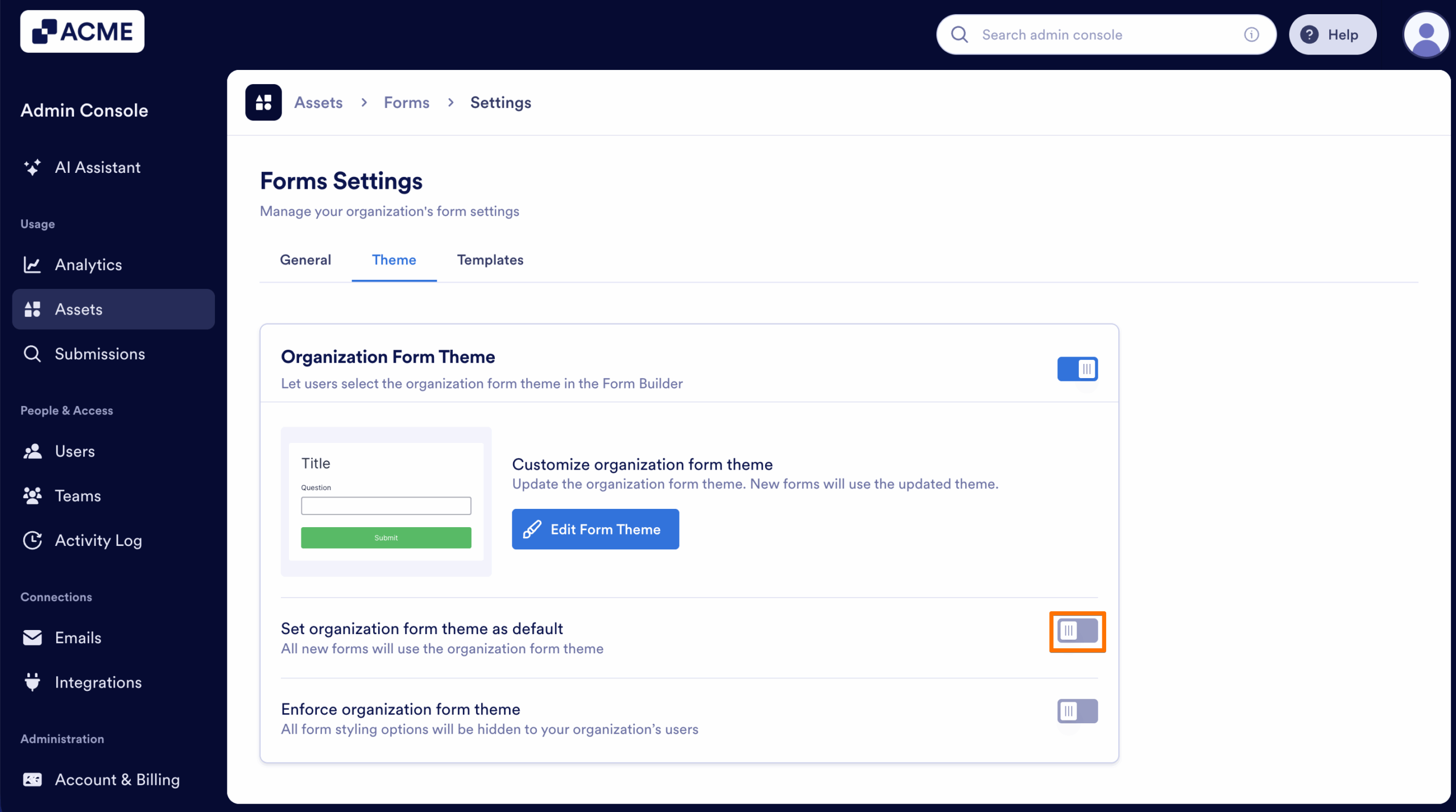 How to Create and Manage Form Theme Organization-Wide from the Admin Console Image-30