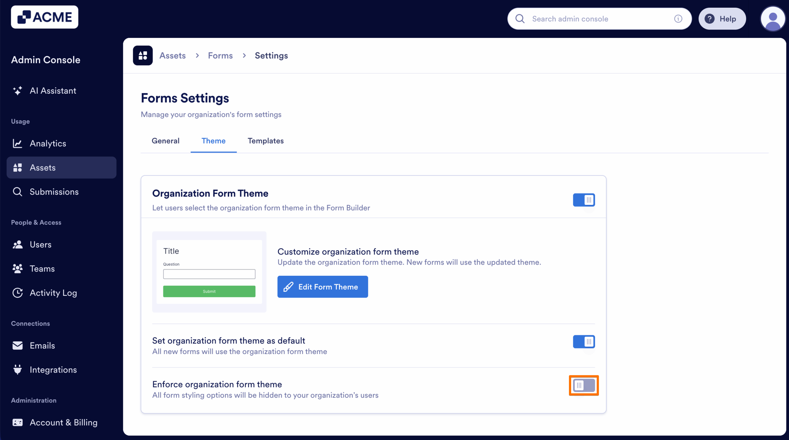 How to Create and Manage Form Theme Organization-Wide from the Admin Console Image-31