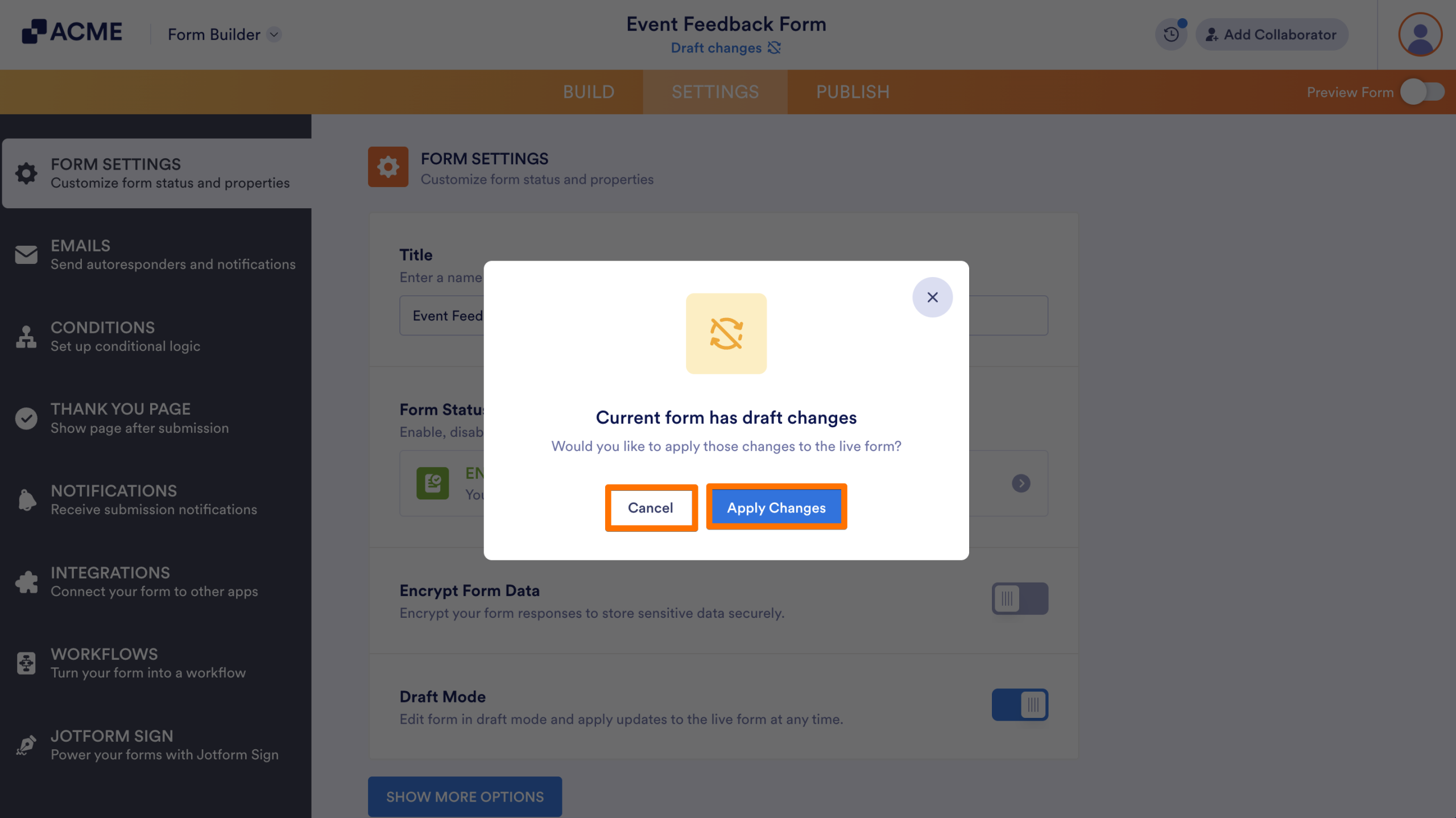 How to Enable Draft Mode on Your Form Image-4
