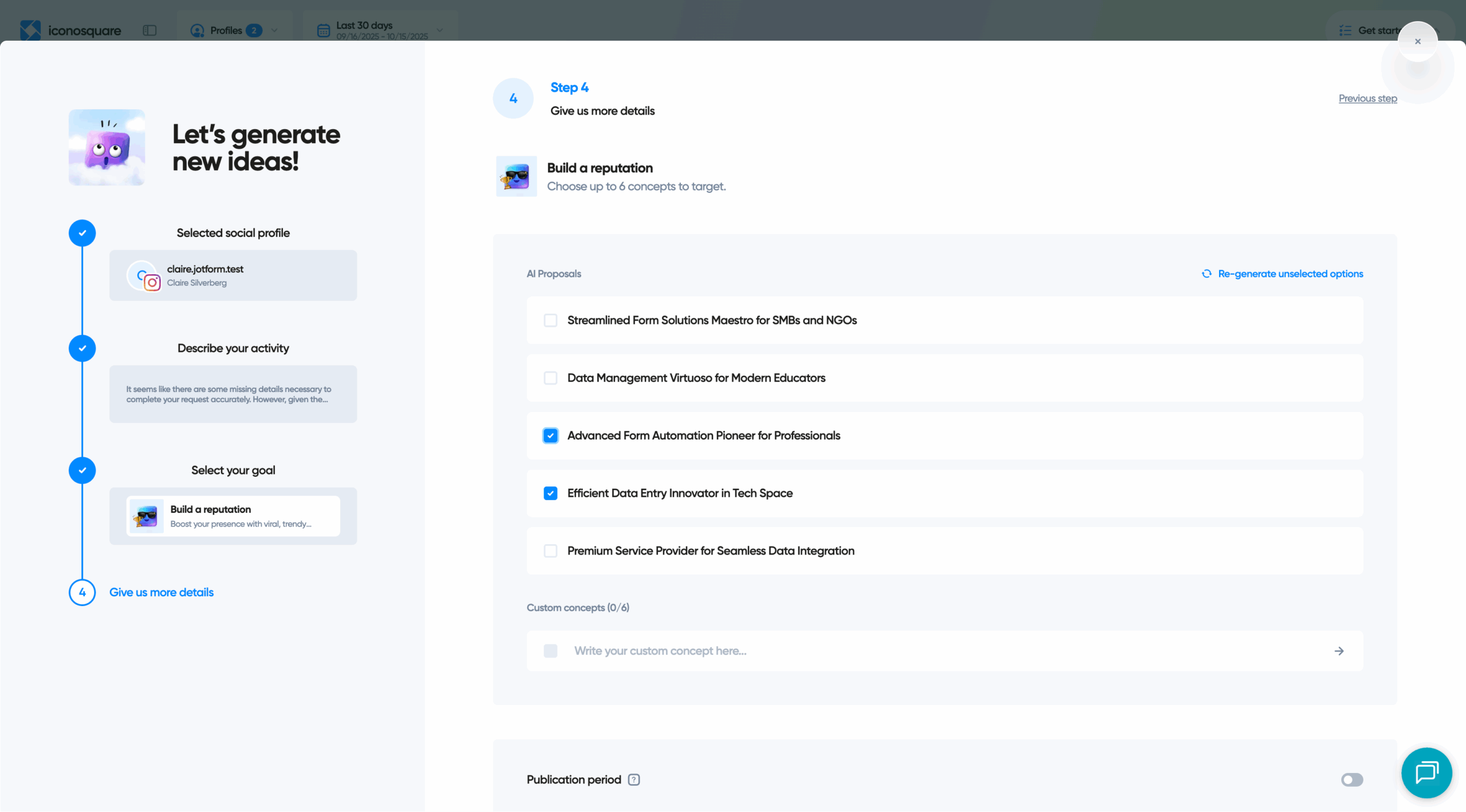 Iconosquare Content Generation