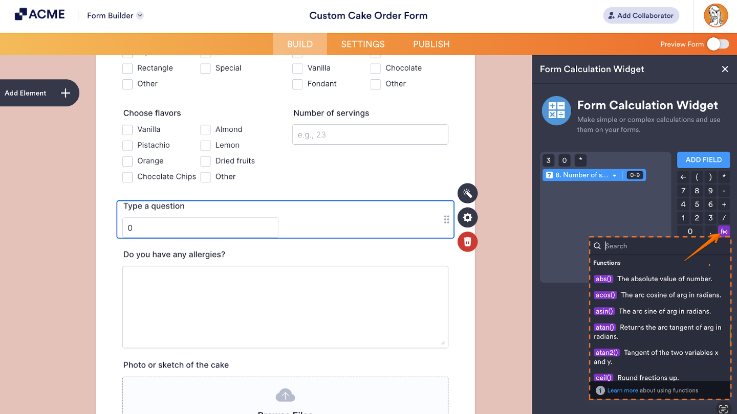 How to Use the Form Calculation Widget Image-1