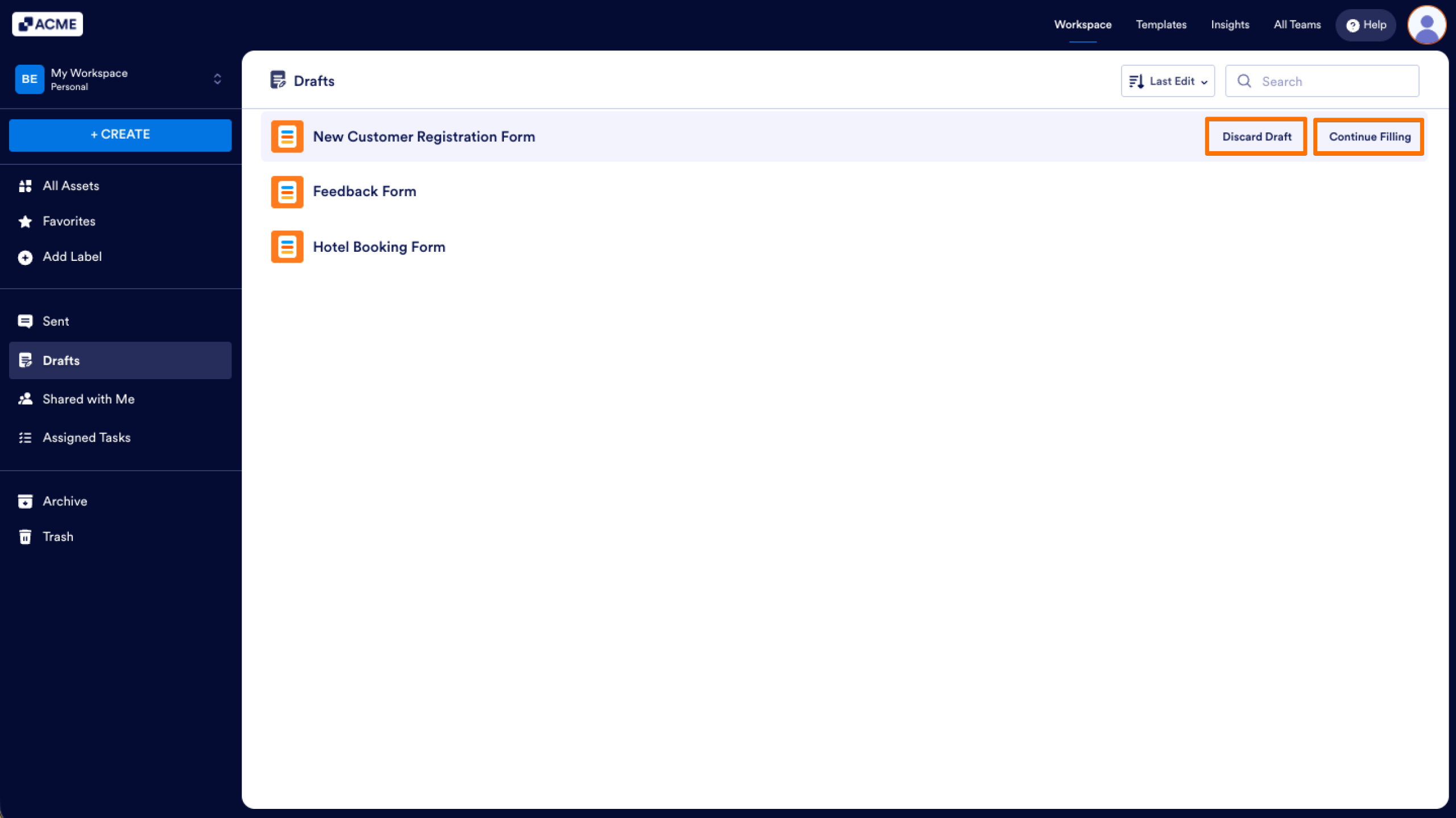 How to View and Continue Saved Form Drafts in Your Workspace Image-3