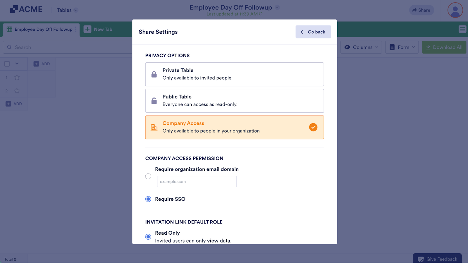 How to Enable SSO in Tables Image-3