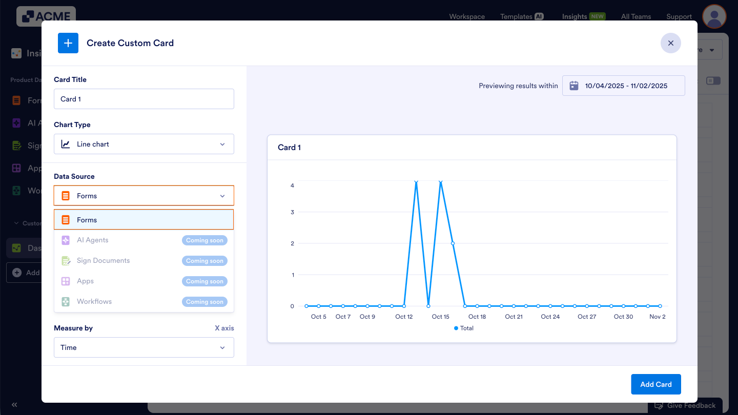 How to Manage Cards in Your Custom Dashboard in Insights? Image-4