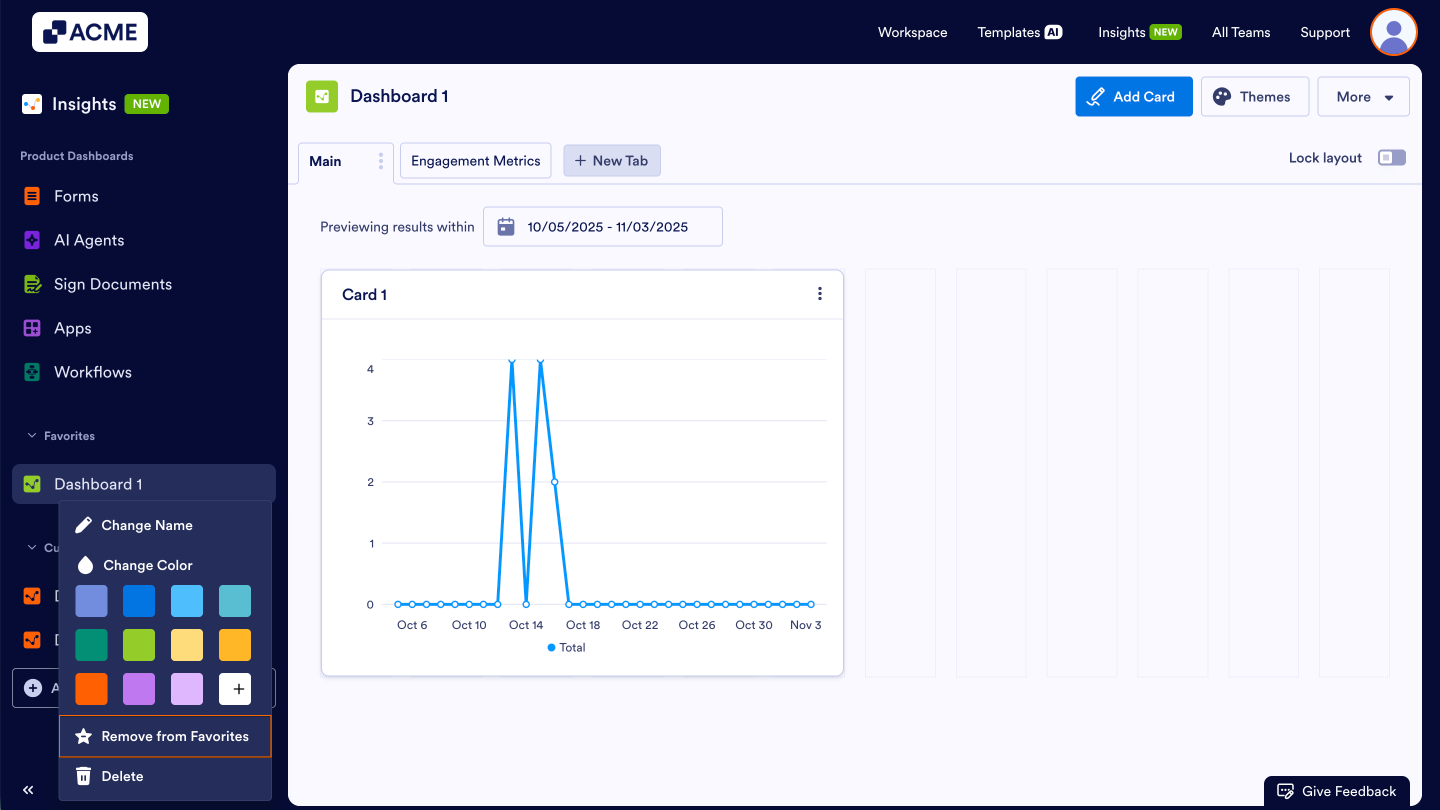 How to Add Your Custom Dashboard to Favorites in Insights? Image-10