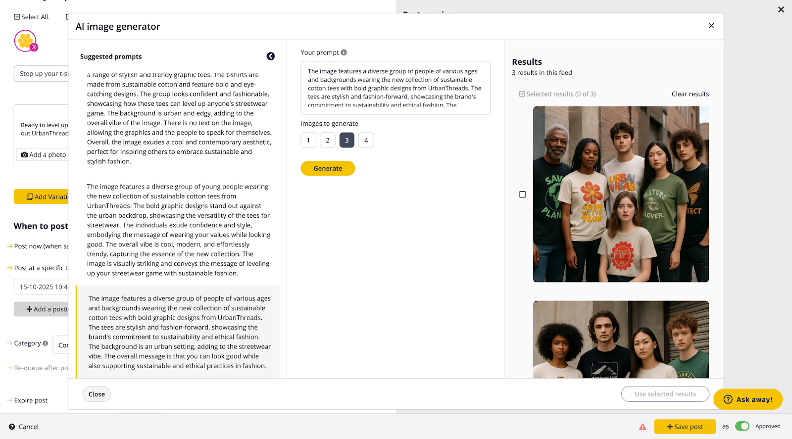 SocialBee AI Image Generator