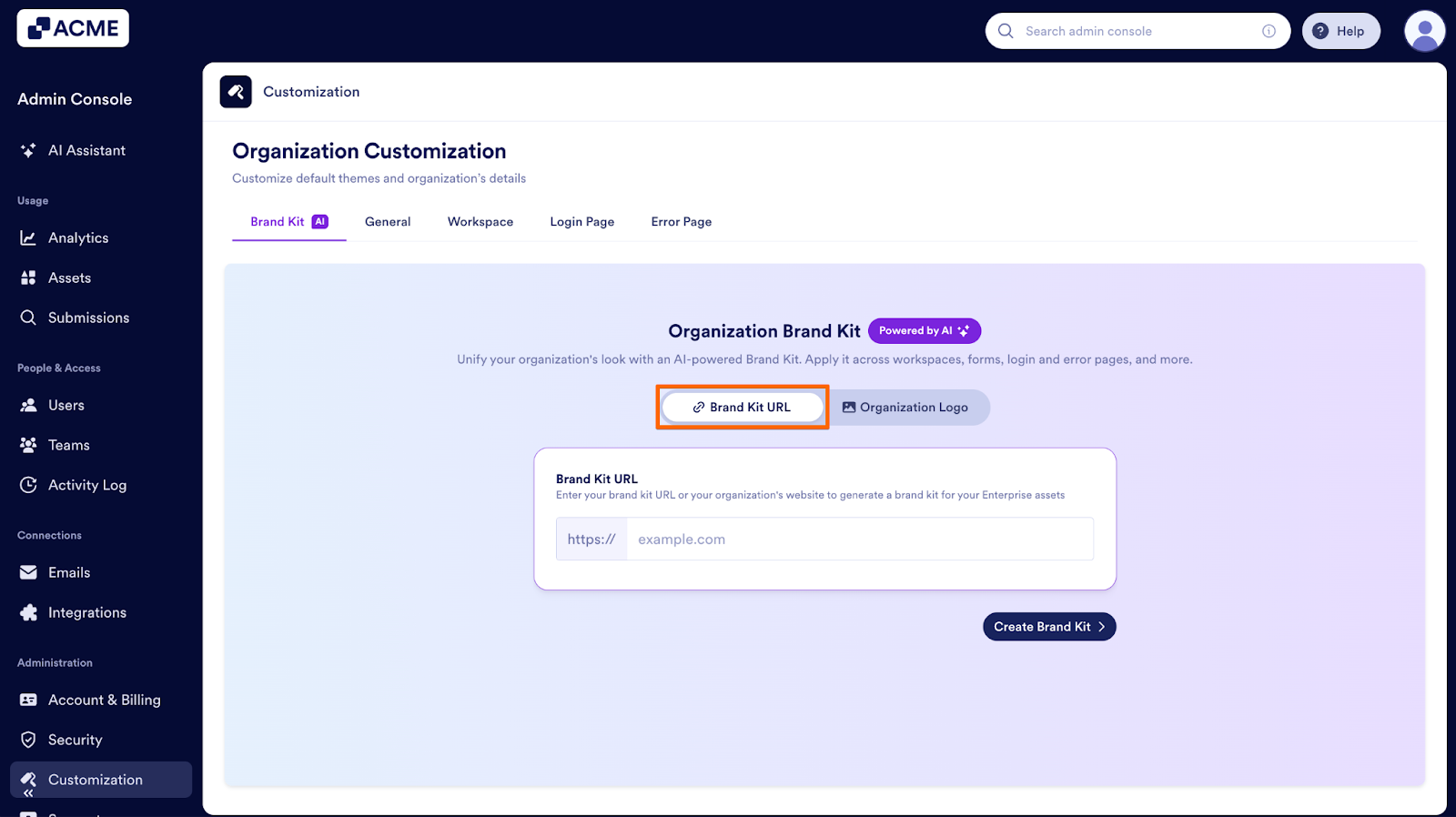 How to Create a Brand Kit for Your Organization from the Admin Console Image-4