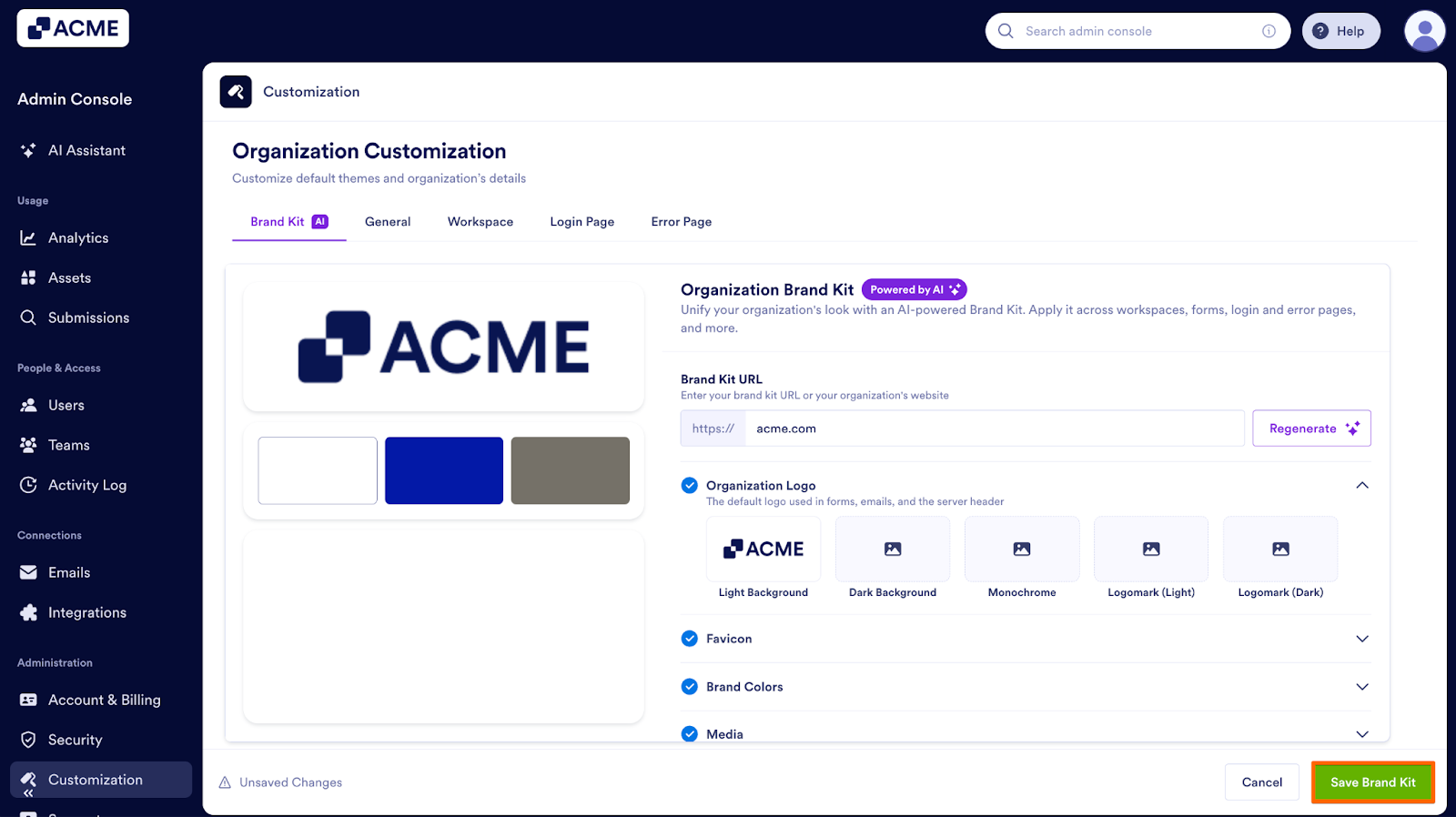 How to Create a Brand Kit for Your Organization from the Admin Console Image-6