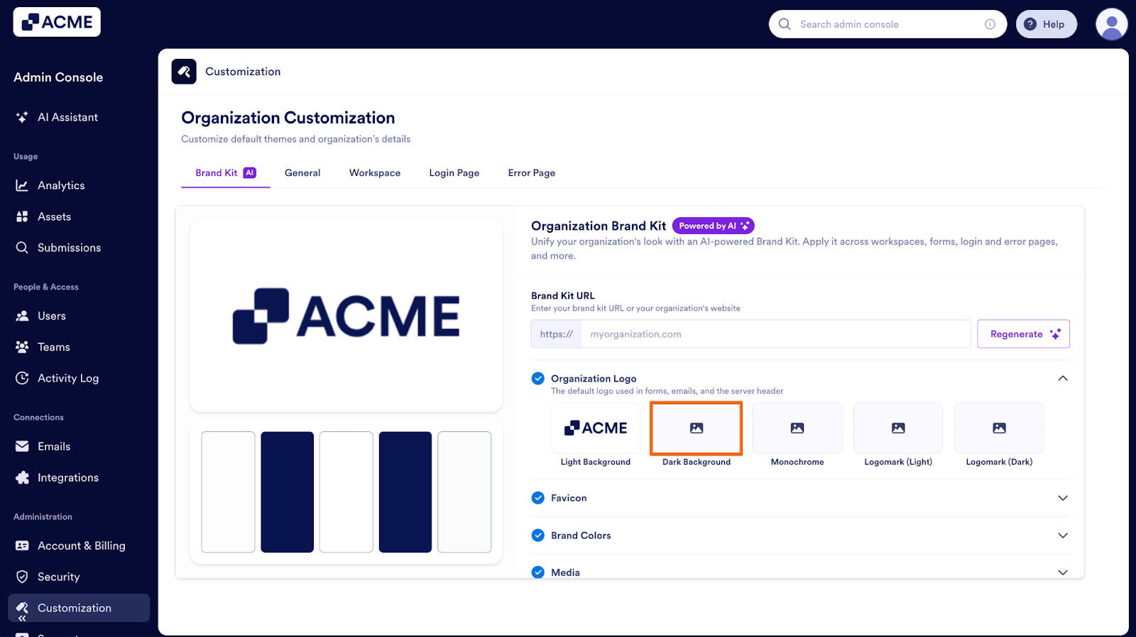 How to Manage and Update the Organization’s Brand Kit from the Admin Console Image-2