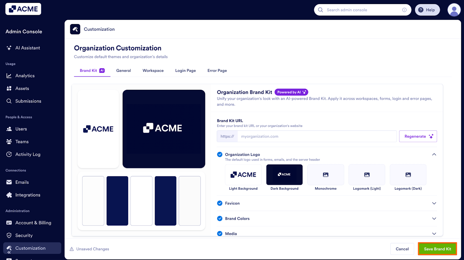 How to Manage and Update the Organization’s Brand Kit from the Admin Console Image-7