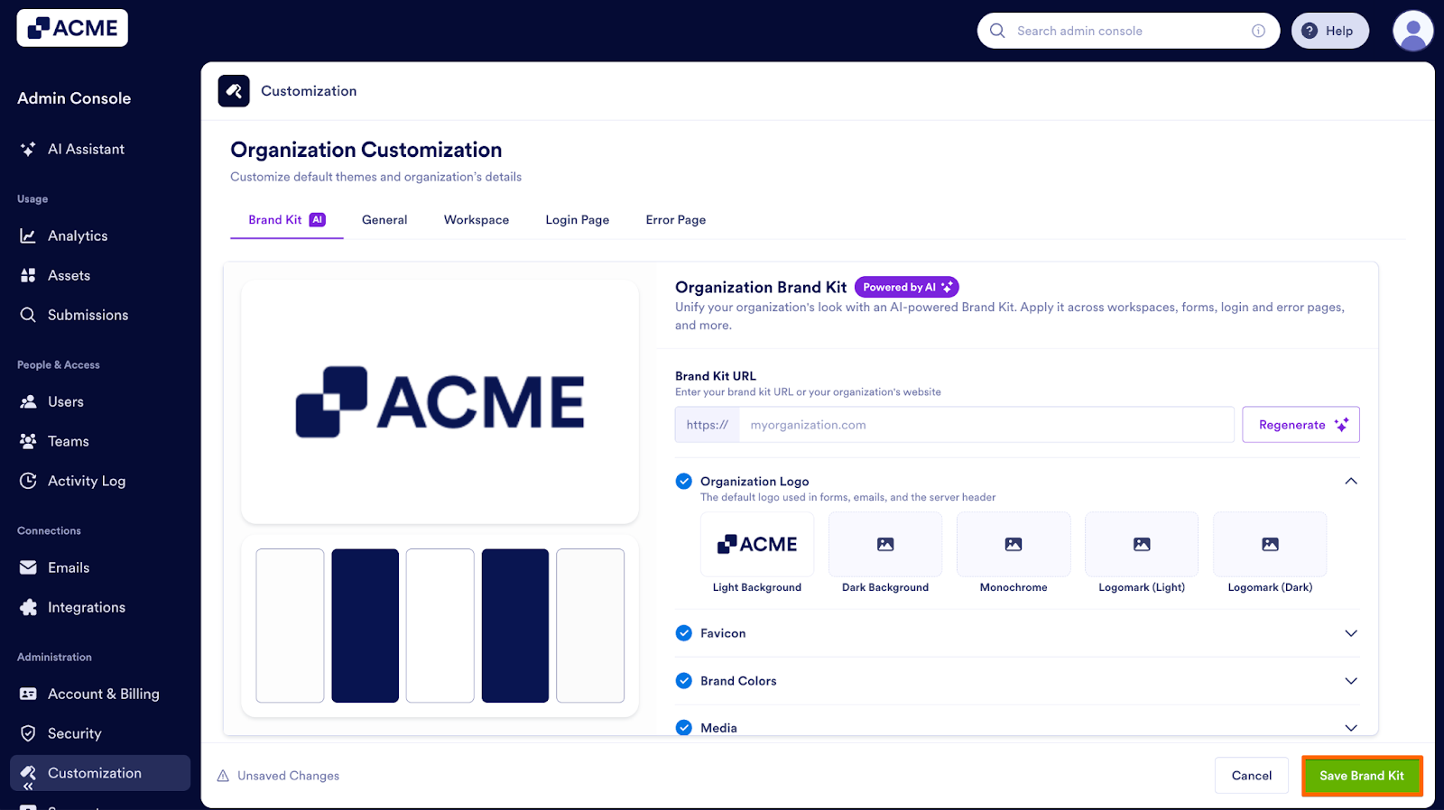 How to Manage and Update the Organization’s Brand Kit from the Admin Console Image-9