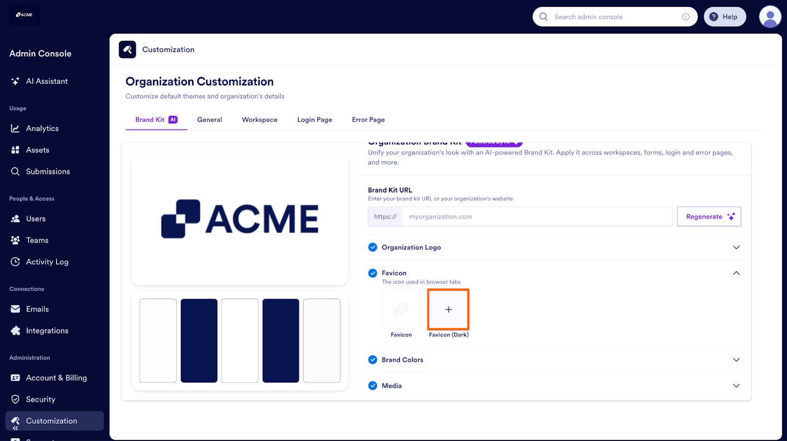 How to Manage and Update the Organization’s Brand Kit from the Admin Console Image-10