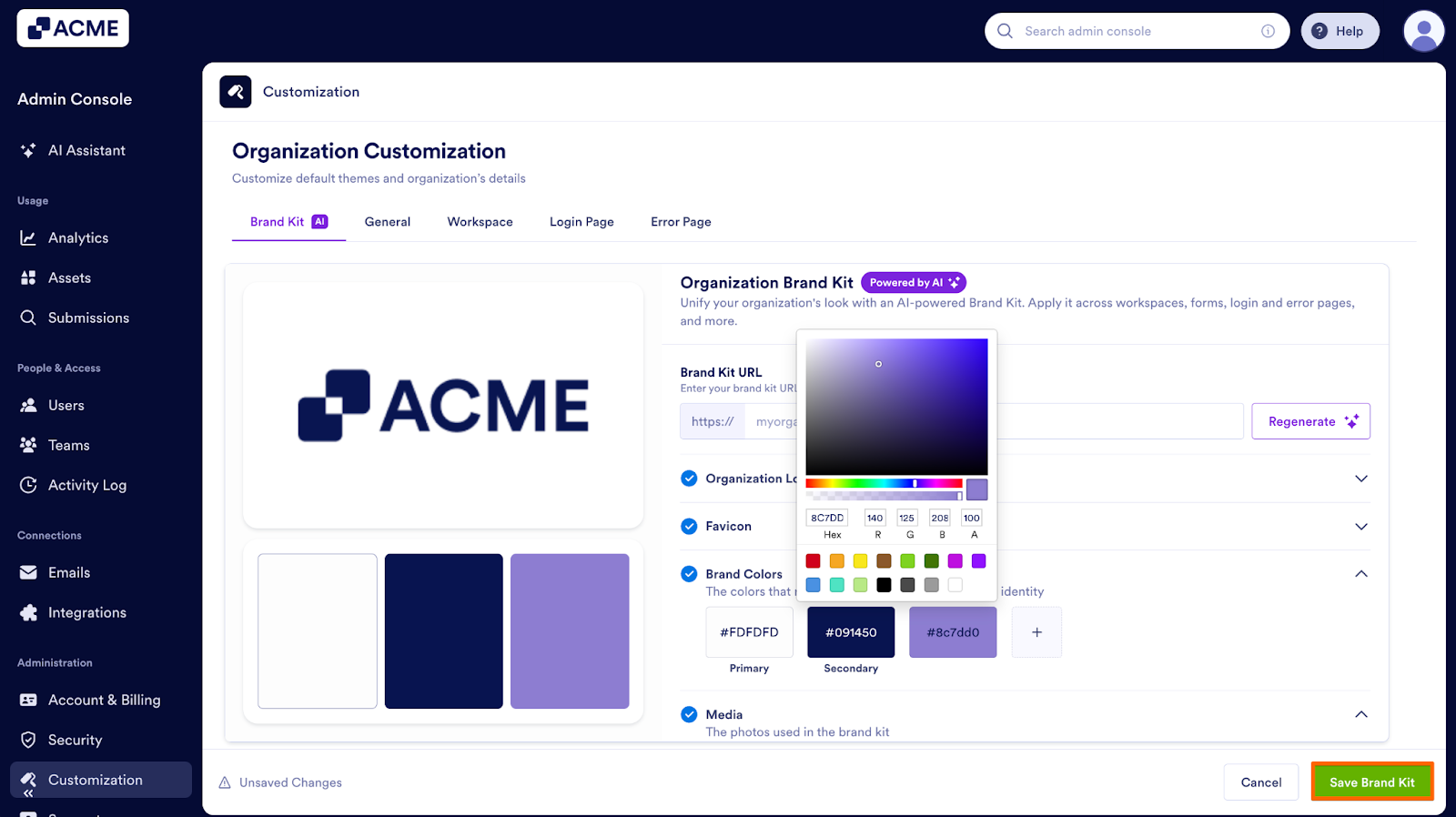 How to Manage and Update the Organization’s Brand Kit from the Admin Console Image-23