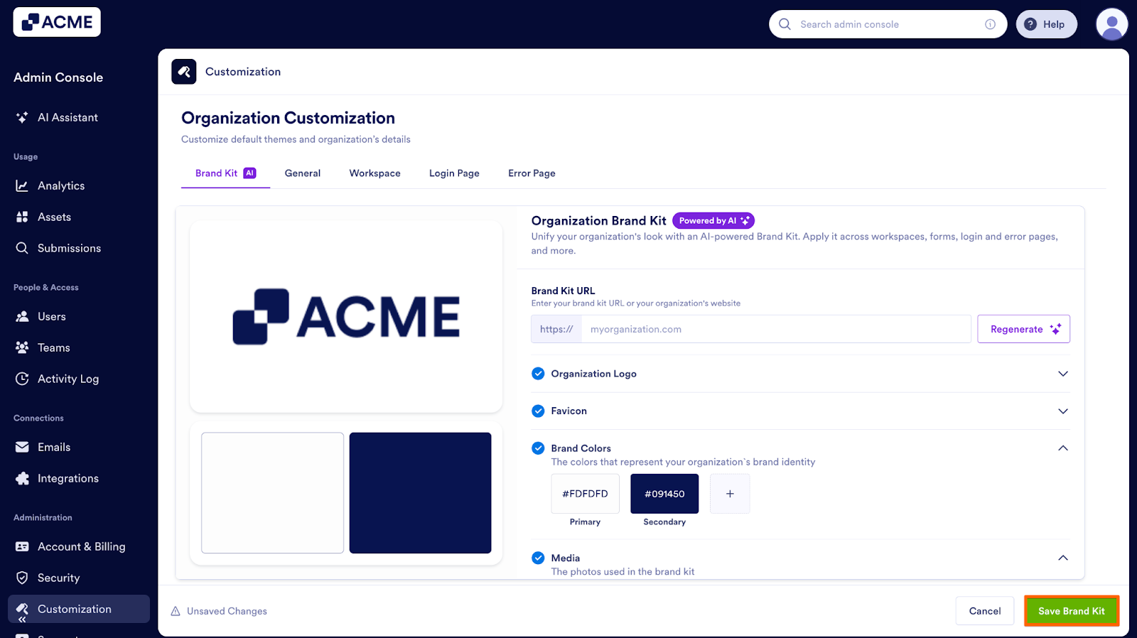 How to Manage and Update the Organization’s Brand Kit from the Admin Console Image-25