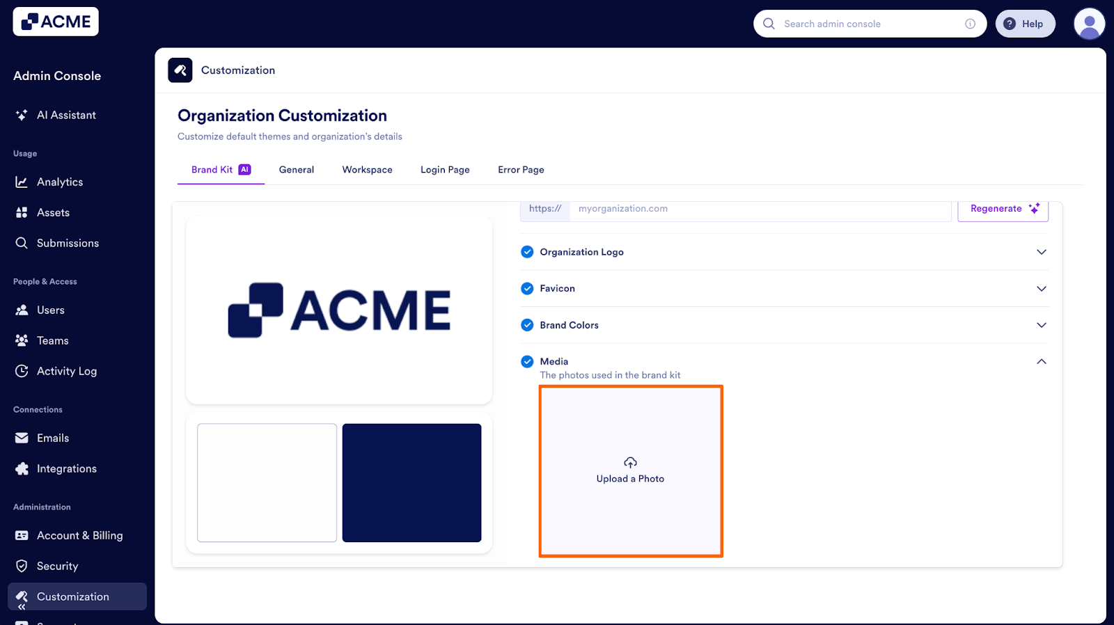 How to Manage and Update the Organization’s Brand Kit from the Admin Console Image-26