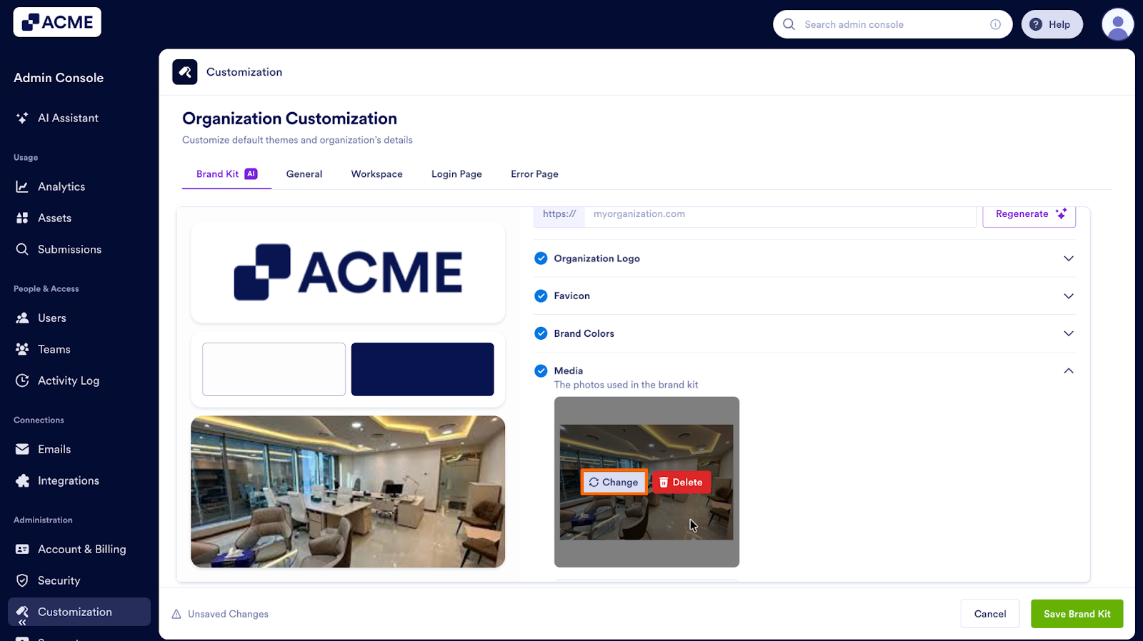 How to Manage and Update the Organization’s Brand Kit from the Admin Console Image-29