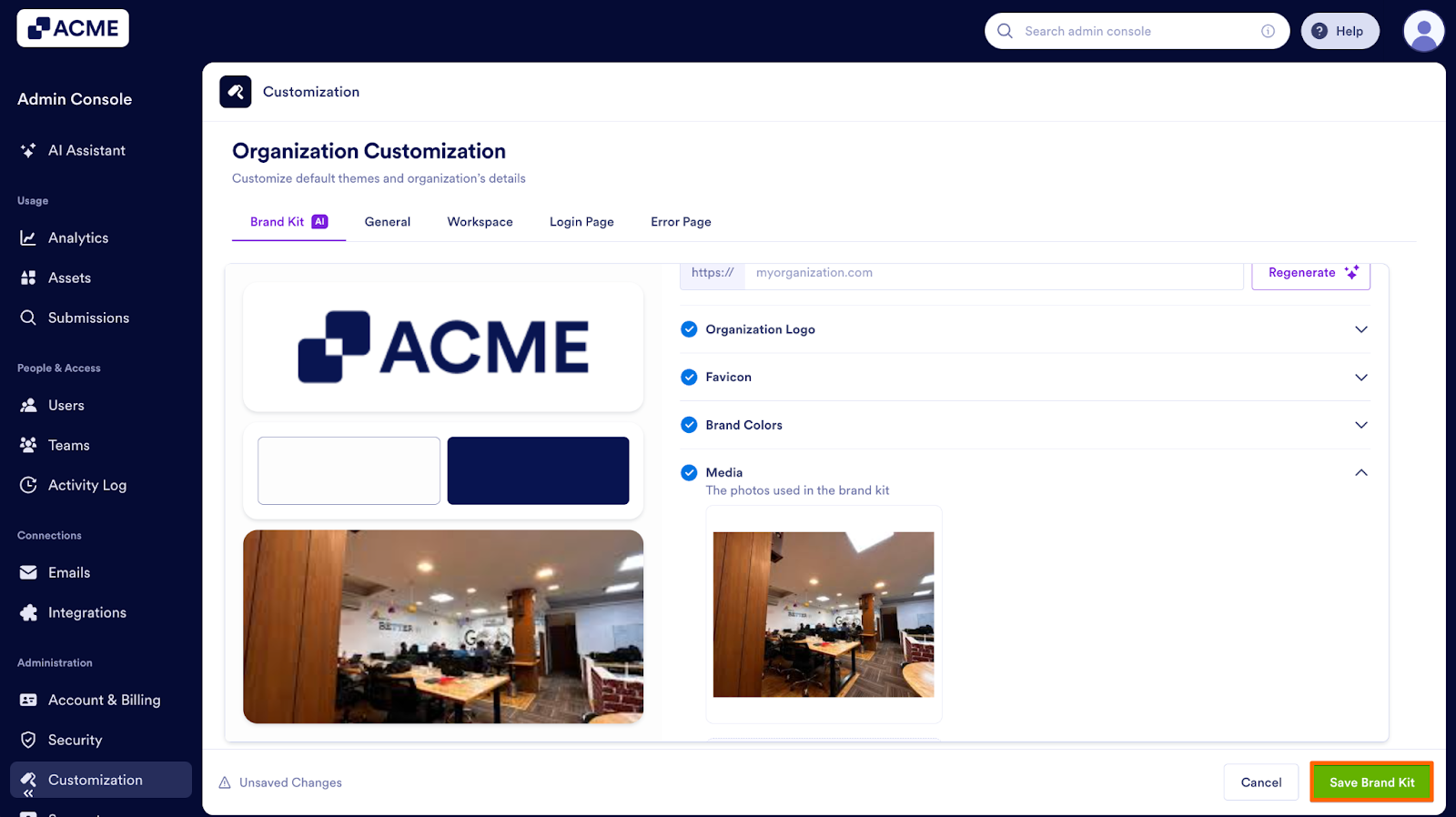 How to Manage and Update the Organization’s Brand Kit from the Admin Console Image-31