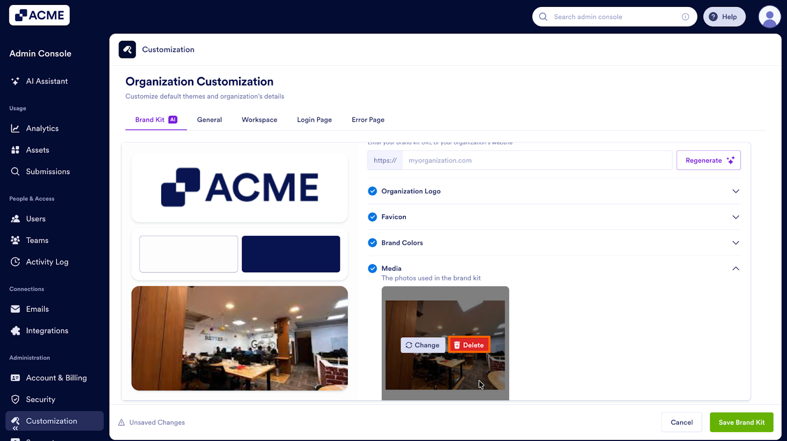 How to Manage and Update the Organization’s Brand Kit from the Admin Console Image-32