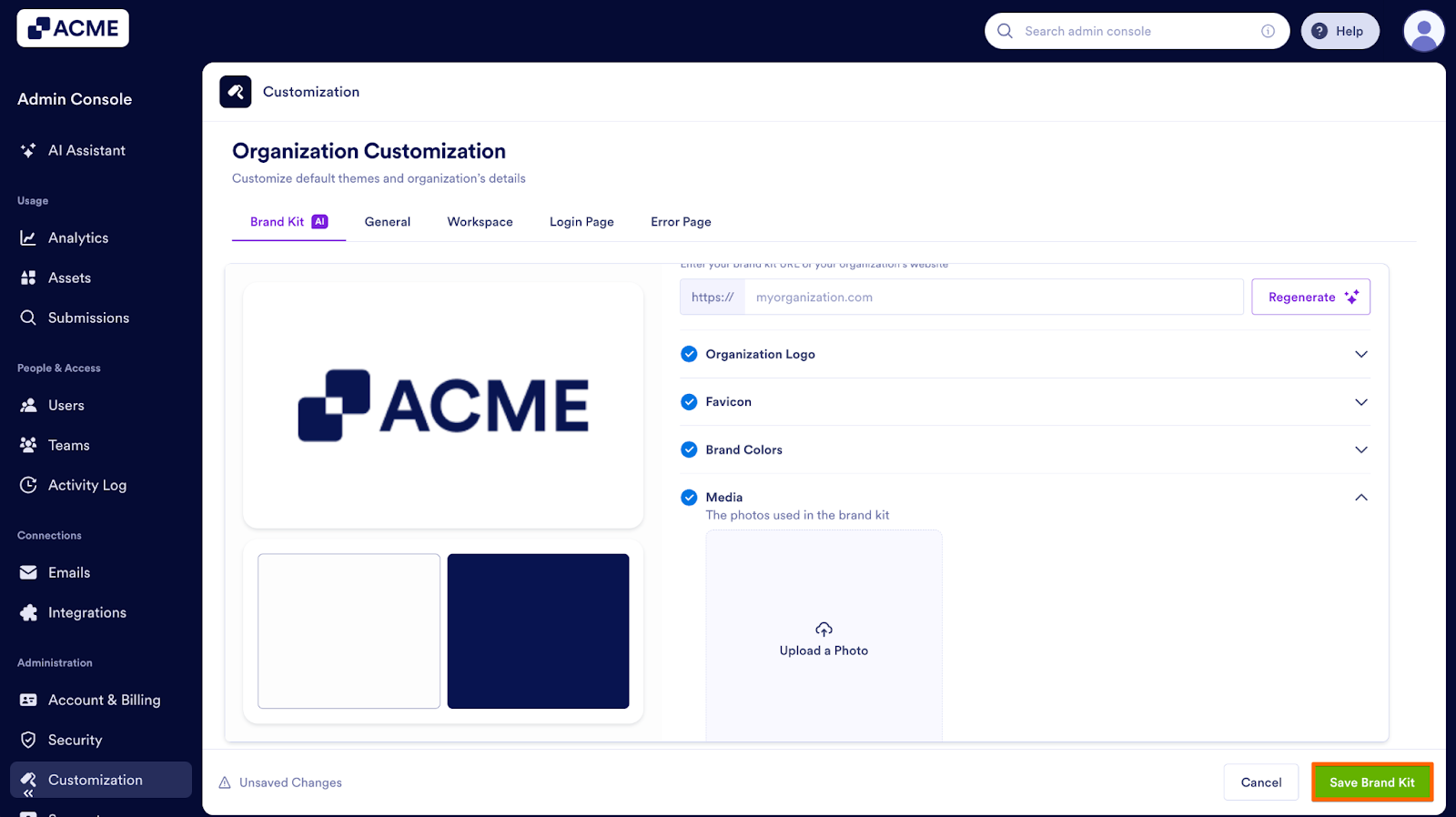 How to Manage and Update the Organization’s Brand Kit from the Admin Console Image-33