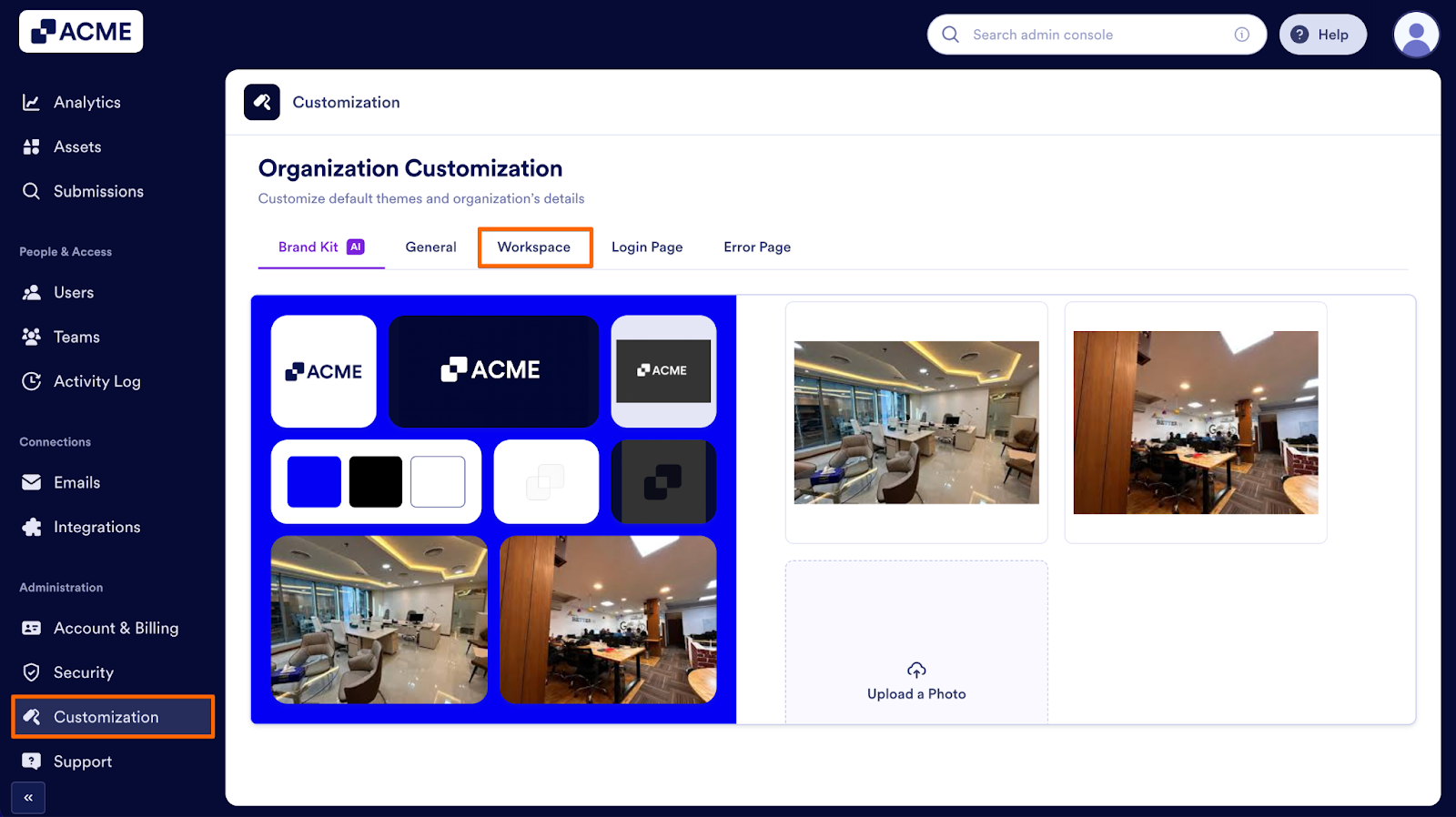How to Implement the Brand Kit Across Other Pages from the Admin Console Image-1