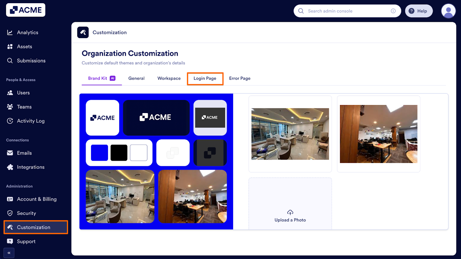 How to Implement the Brand Kit Across Other Pages from the Admin Console Image-3