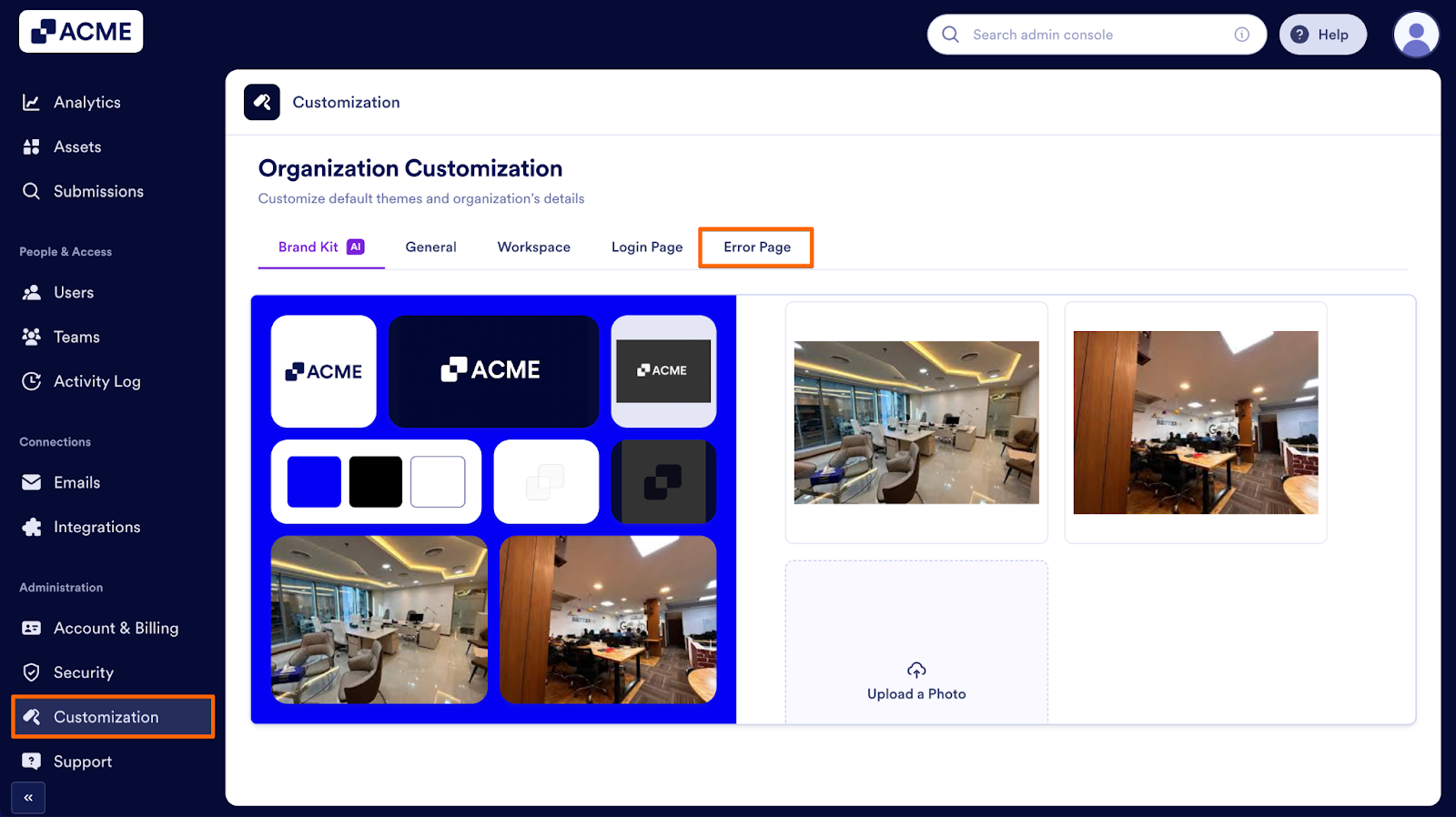 How to Implement the Brand Kit Across Other Pages from the Admin Console Image-5