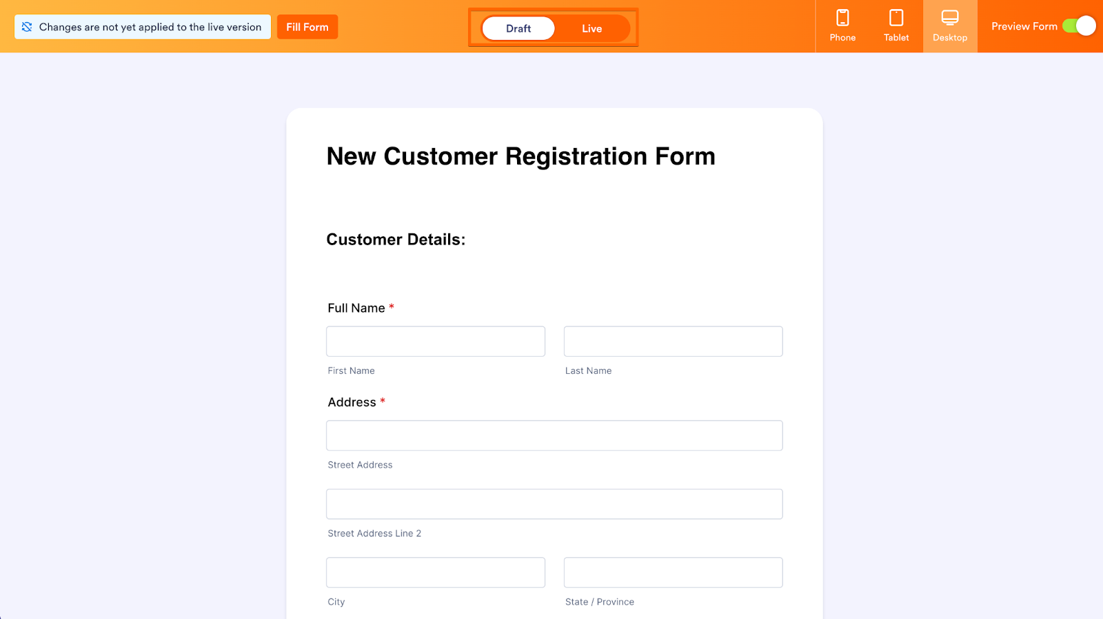 How to Preview Your Unsynced Drafts and Compare With the Live Form Image-2