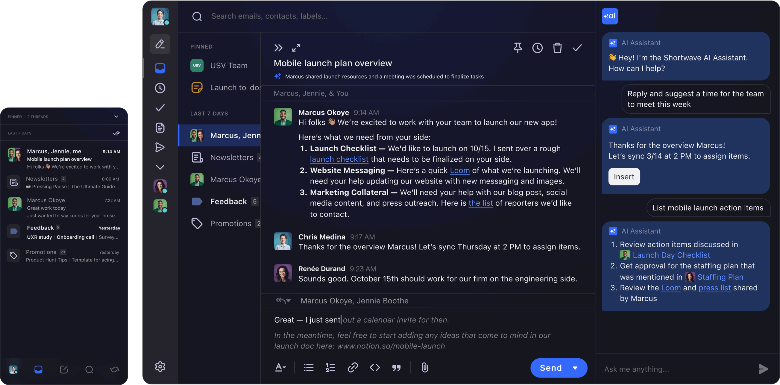 User Interface of Shortwave