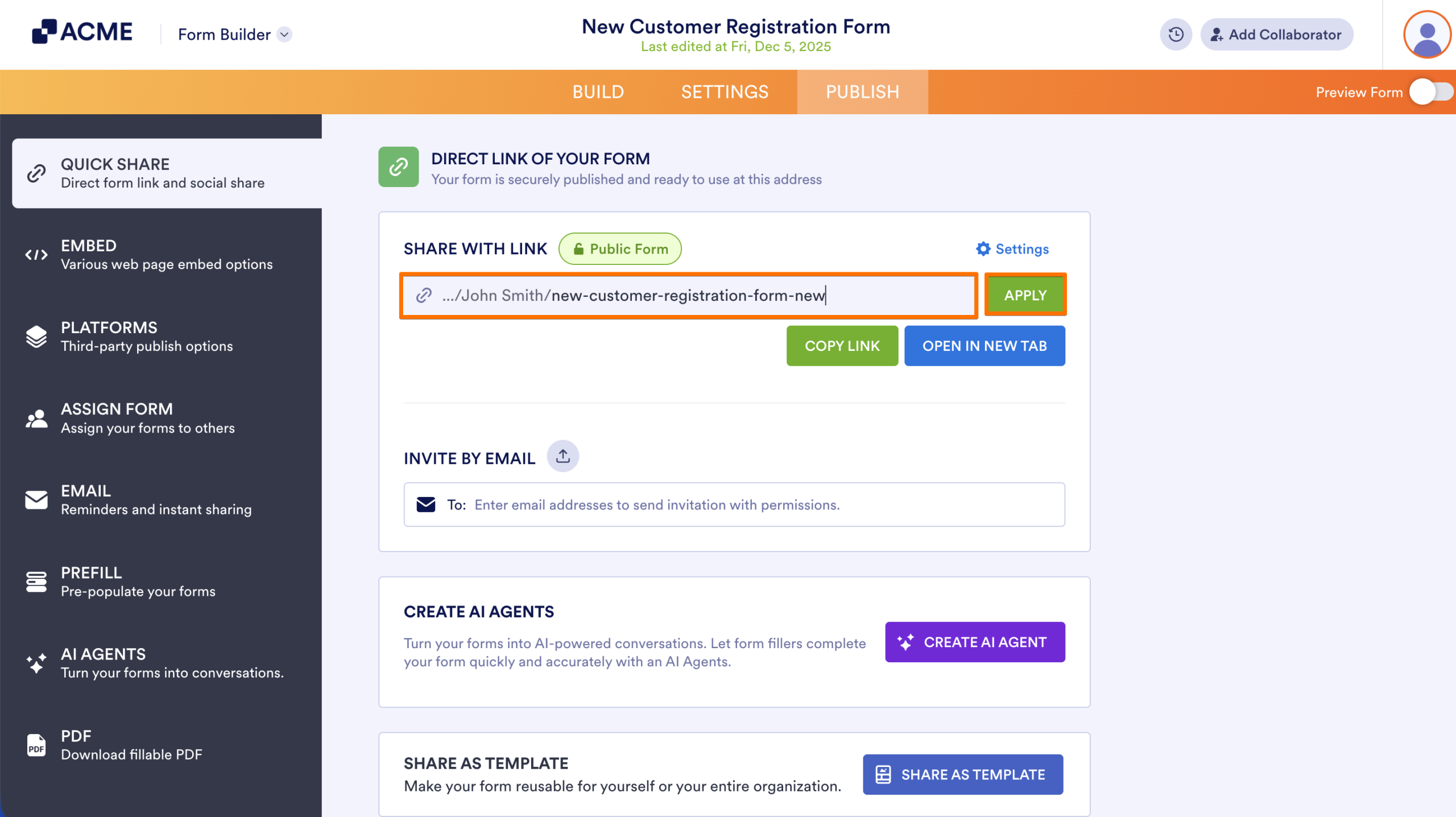 How to Create a Custom URL for Your Form Image-2