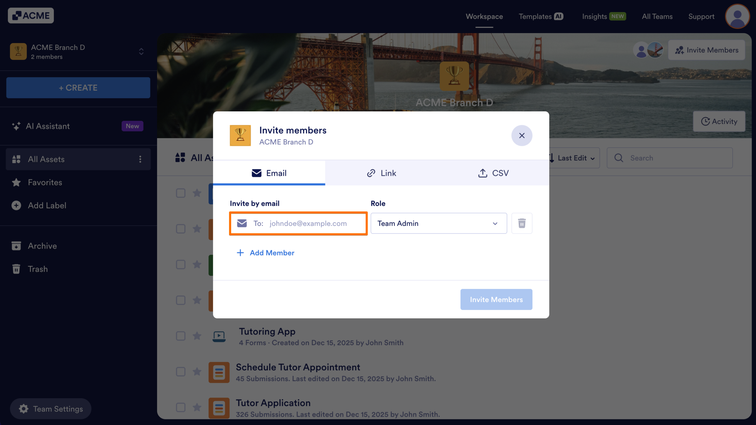 How to Invite New Members to a Team Workspace Image-2