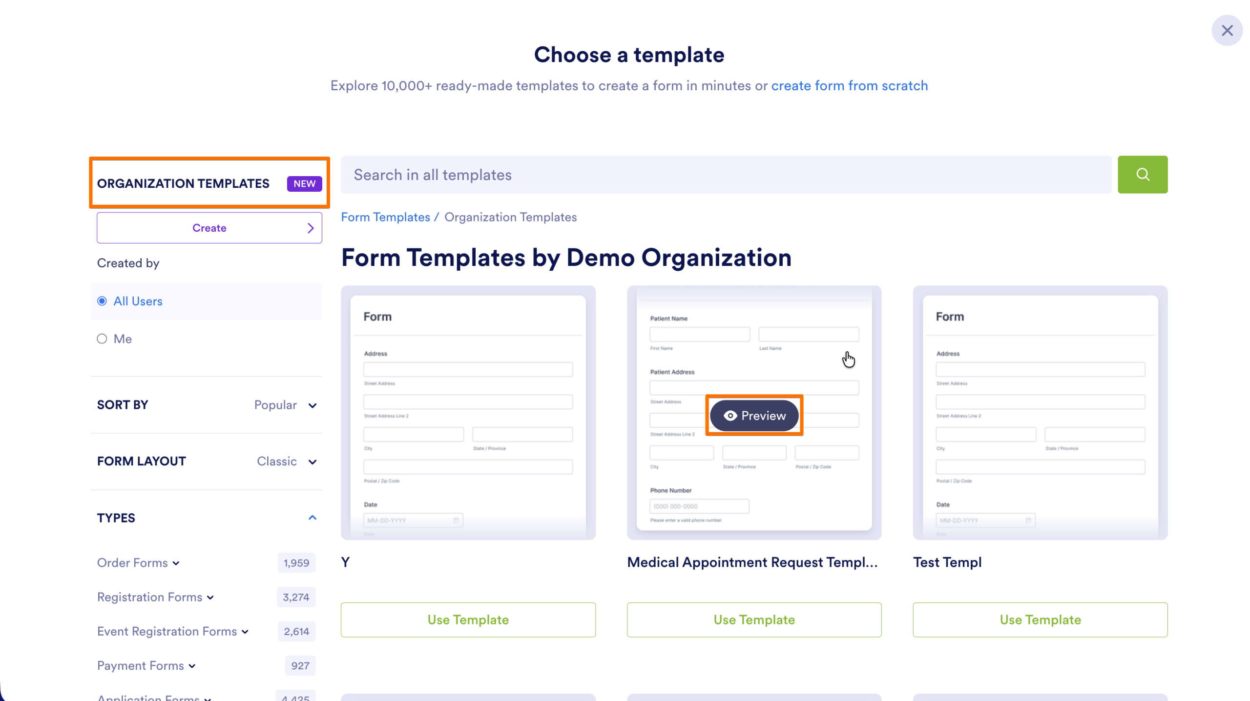 How to View Organizational Form Templates Image-2