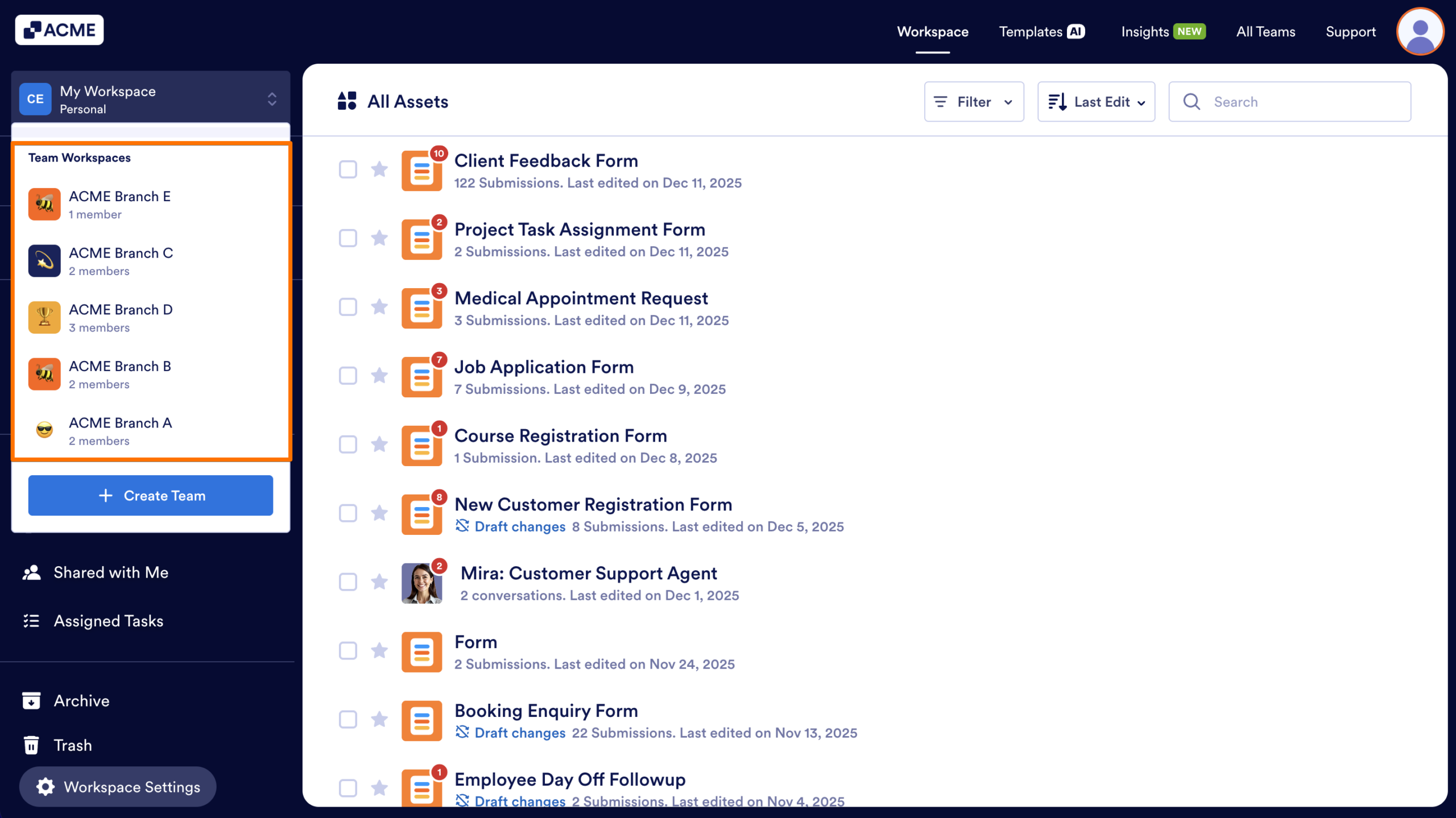 How to Create Forms in a Team Workspace Image-2