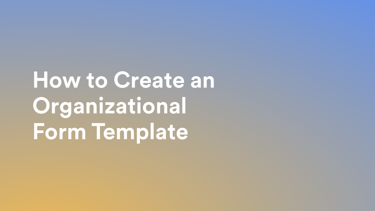 Enterprise Templates