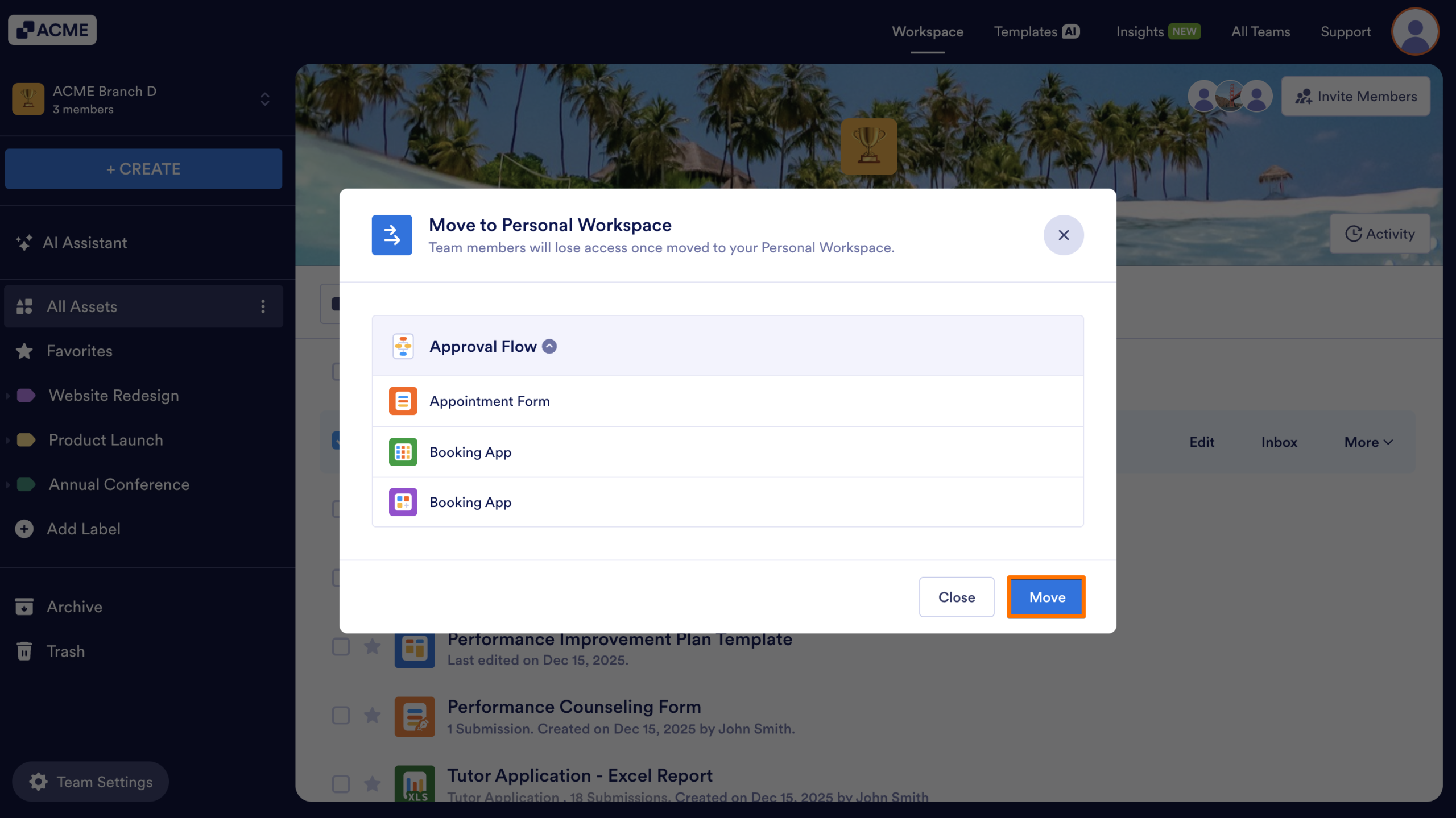 How to Move Assets between Team Workspaces Image-3