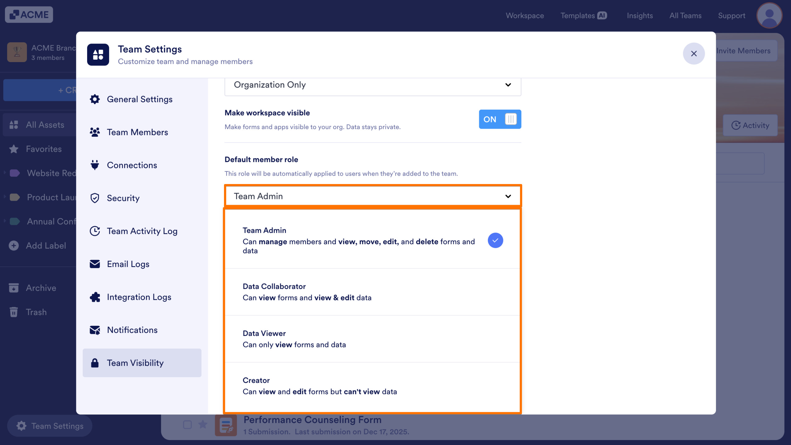 How to Change the Default Member Role as a Team Admin Image-3