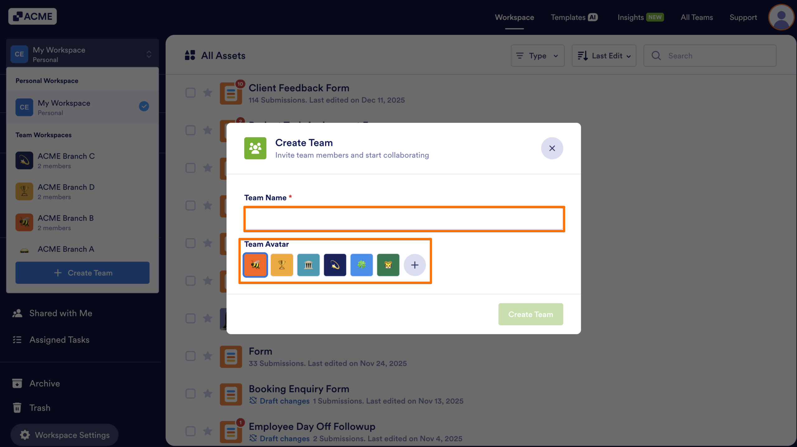 How to Create a New Team Workspace Image-3