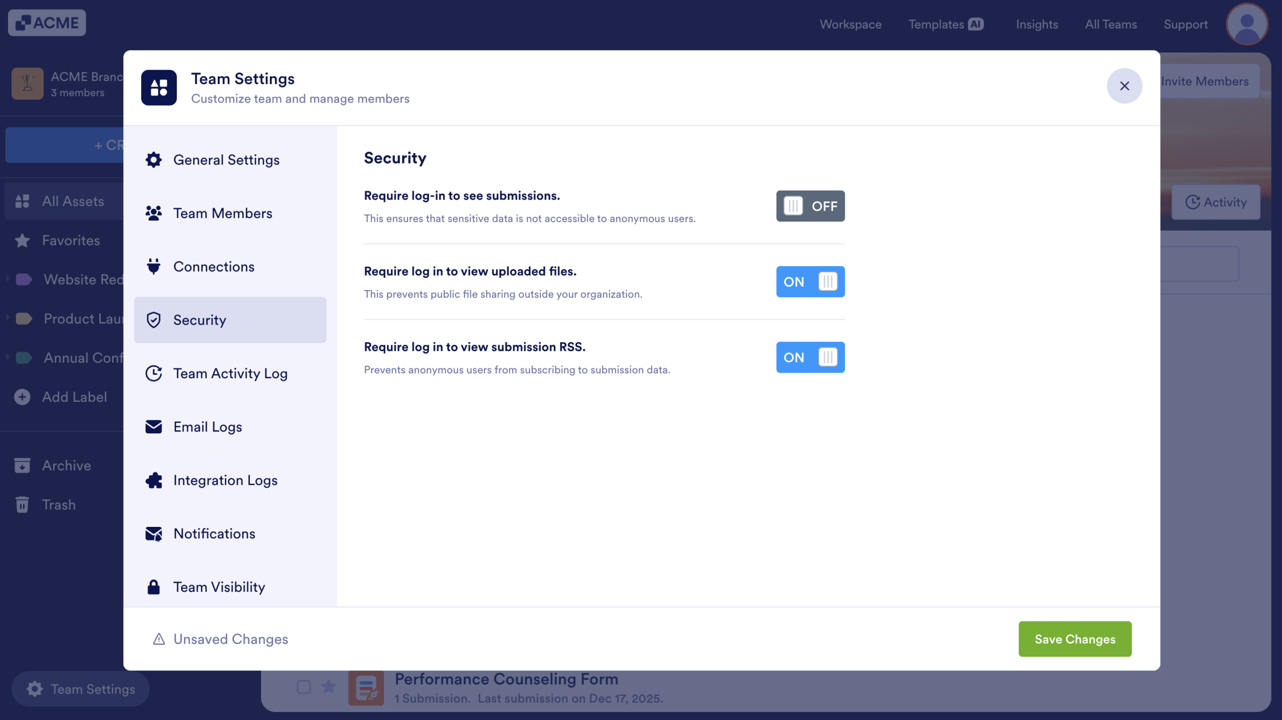 How to Disable Log-in Requirements to View Submission Data Image-4