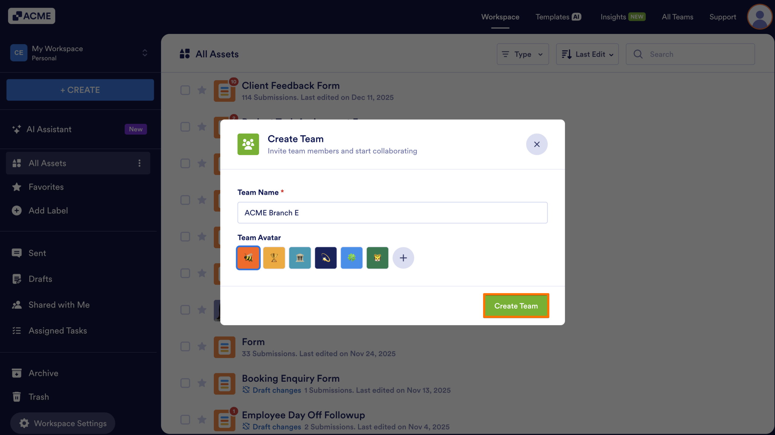 How to Create a New Team Workspace Image-4