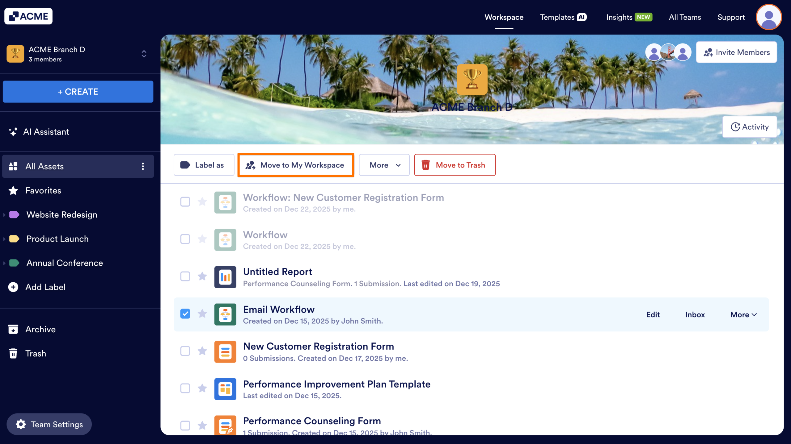 How to Move an Asset from the Team Workspace to Your Workspace Image-4