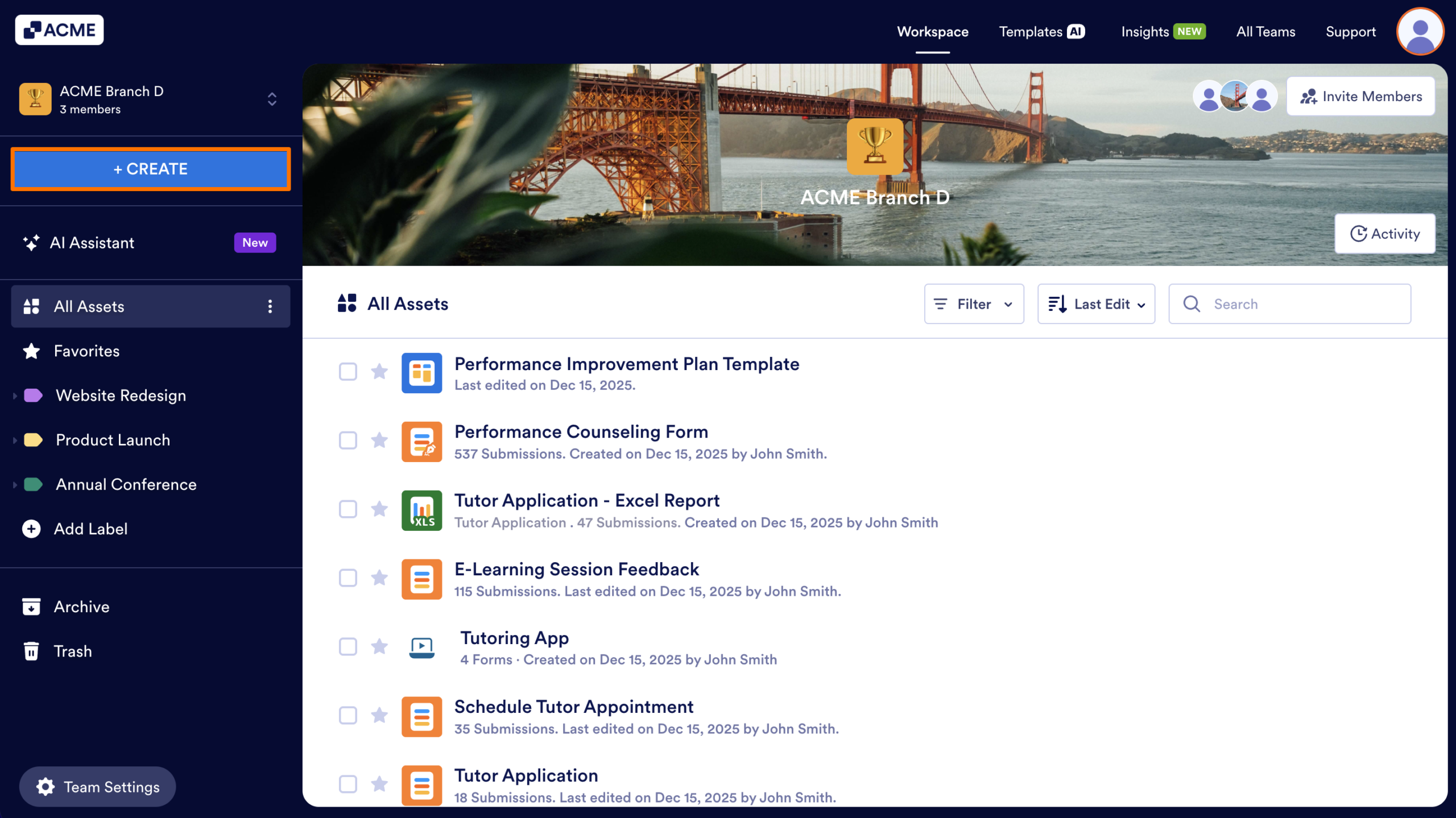 Navigating a Team Workspace Image-4