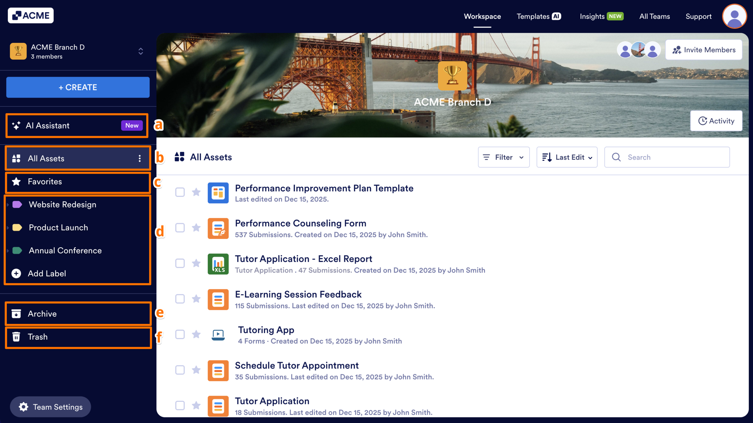 Navigating a Team Workspace Image-5