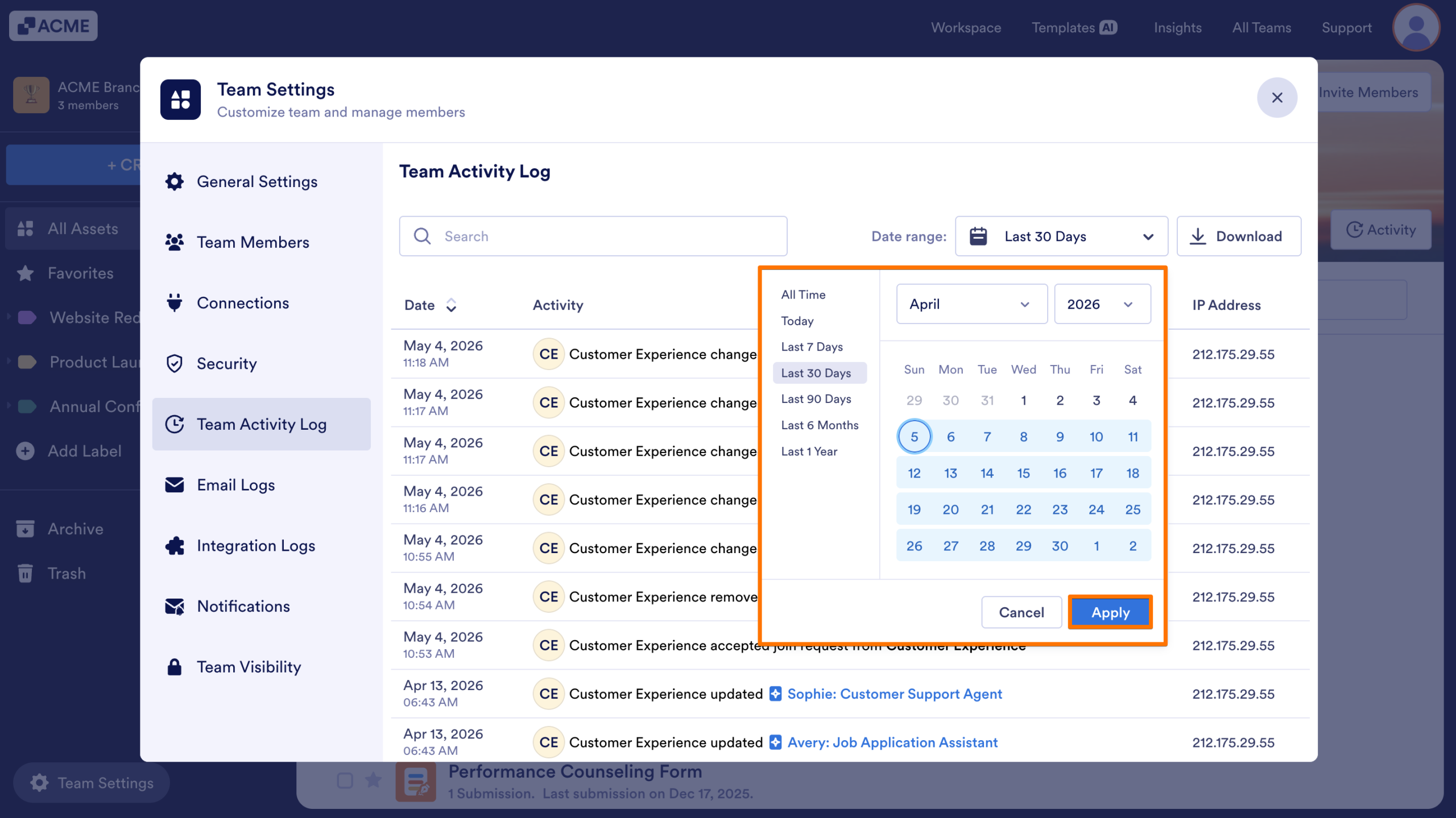 How to View Team Activity Logs Image-6