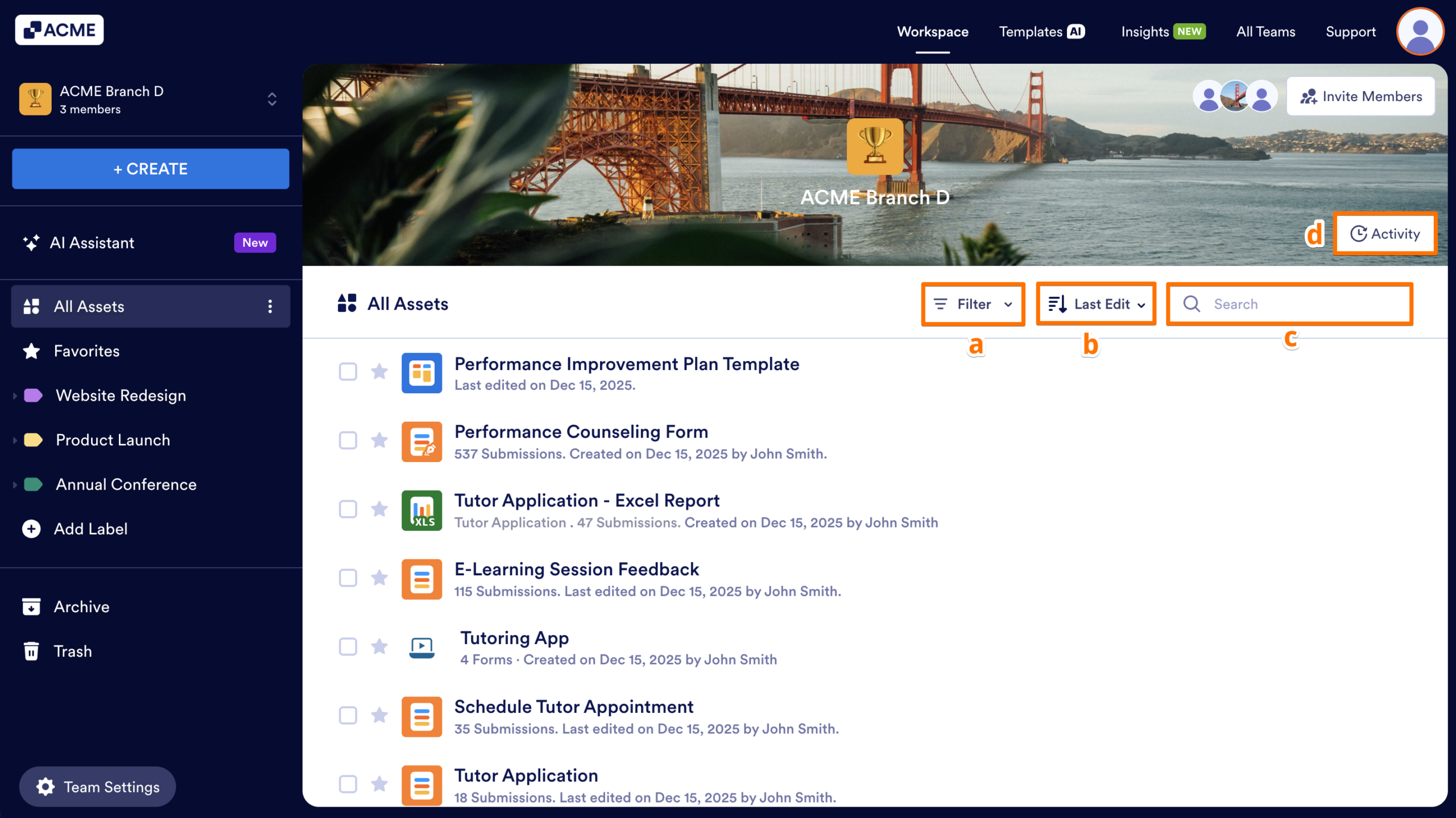 Navigating a Team Workspace Image-6