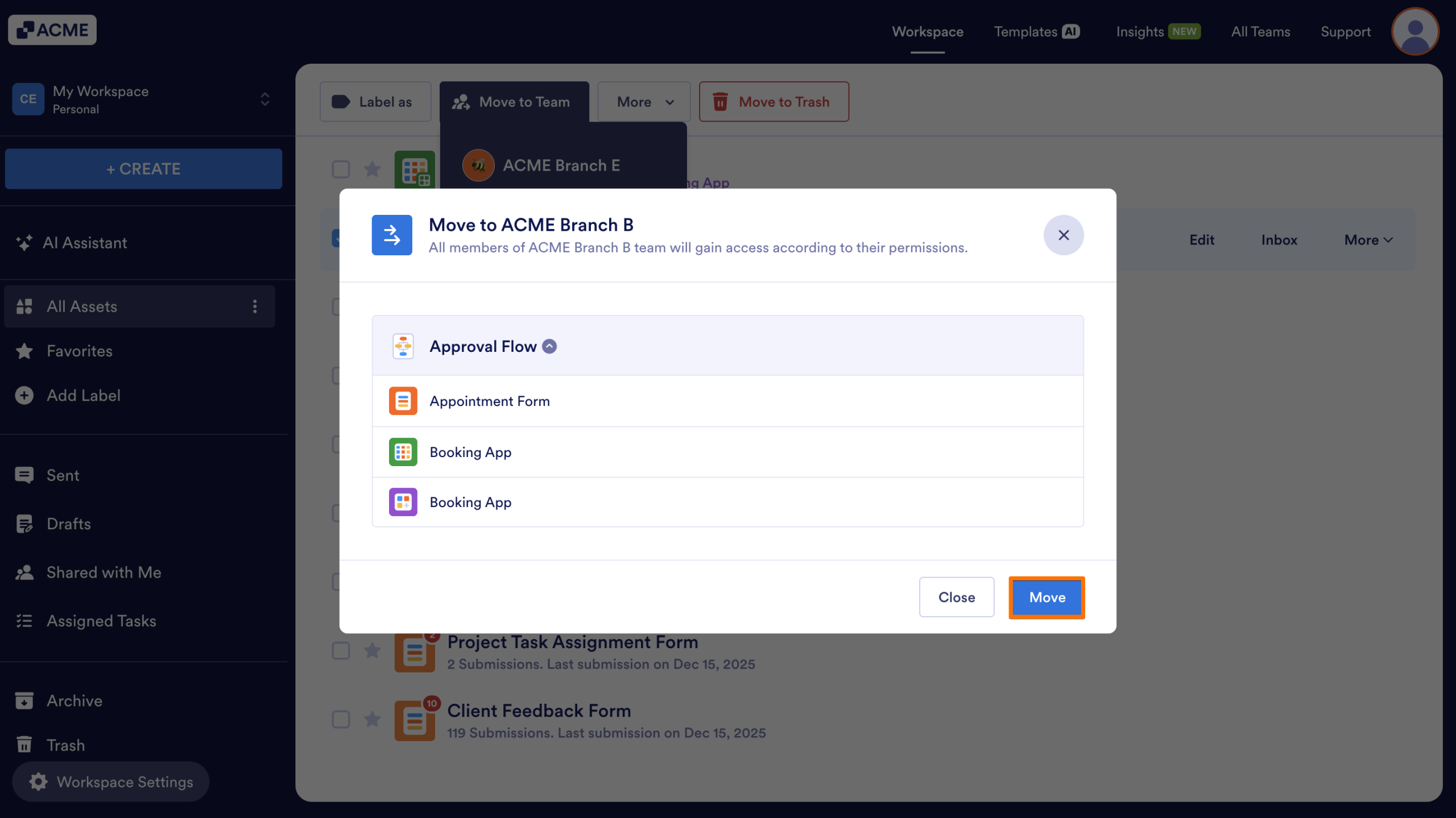 How to Move Assets between Team Workspaces Image-7